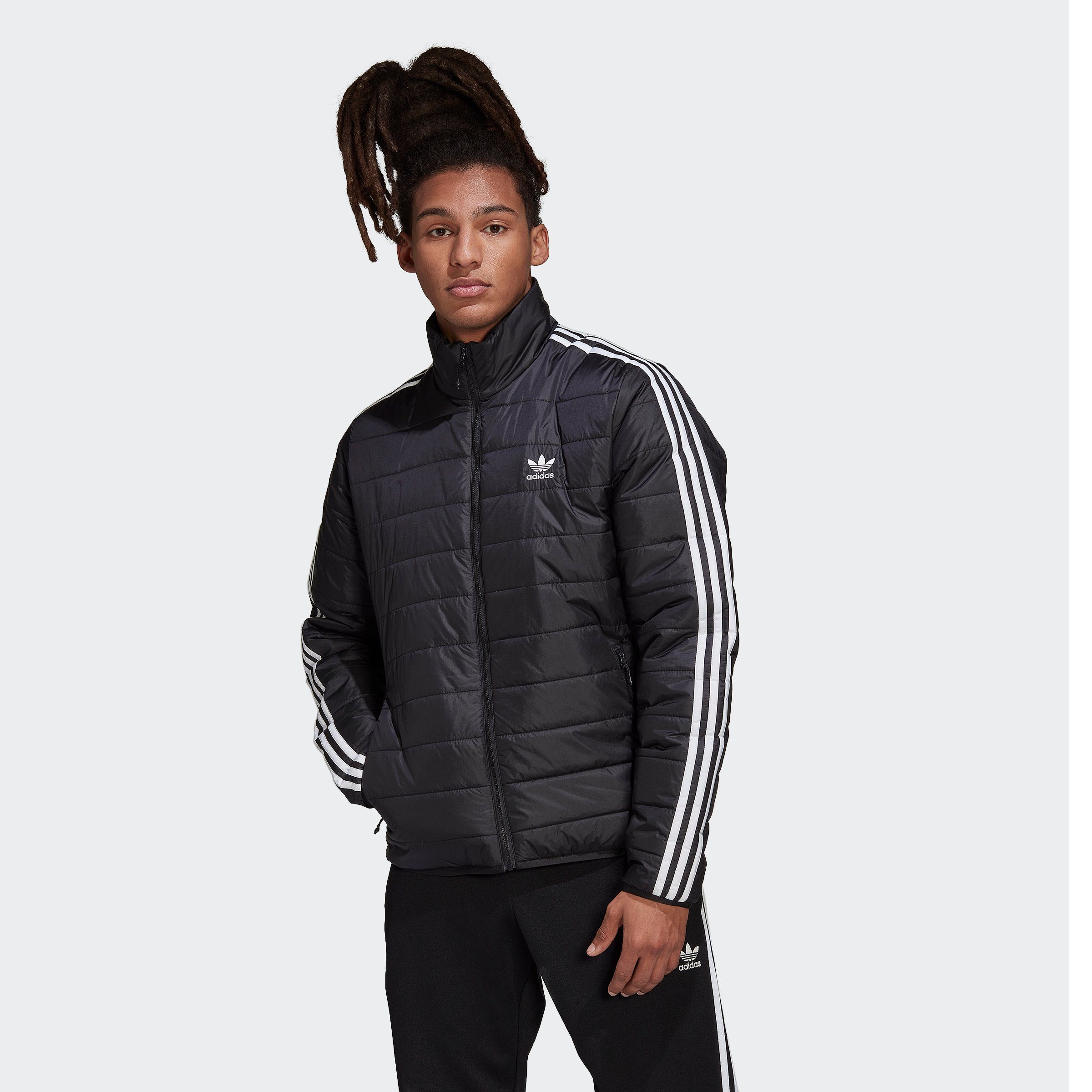 adidas Originals Outdoorjacke PADDED STAND COLLAR PUFFER schwarz