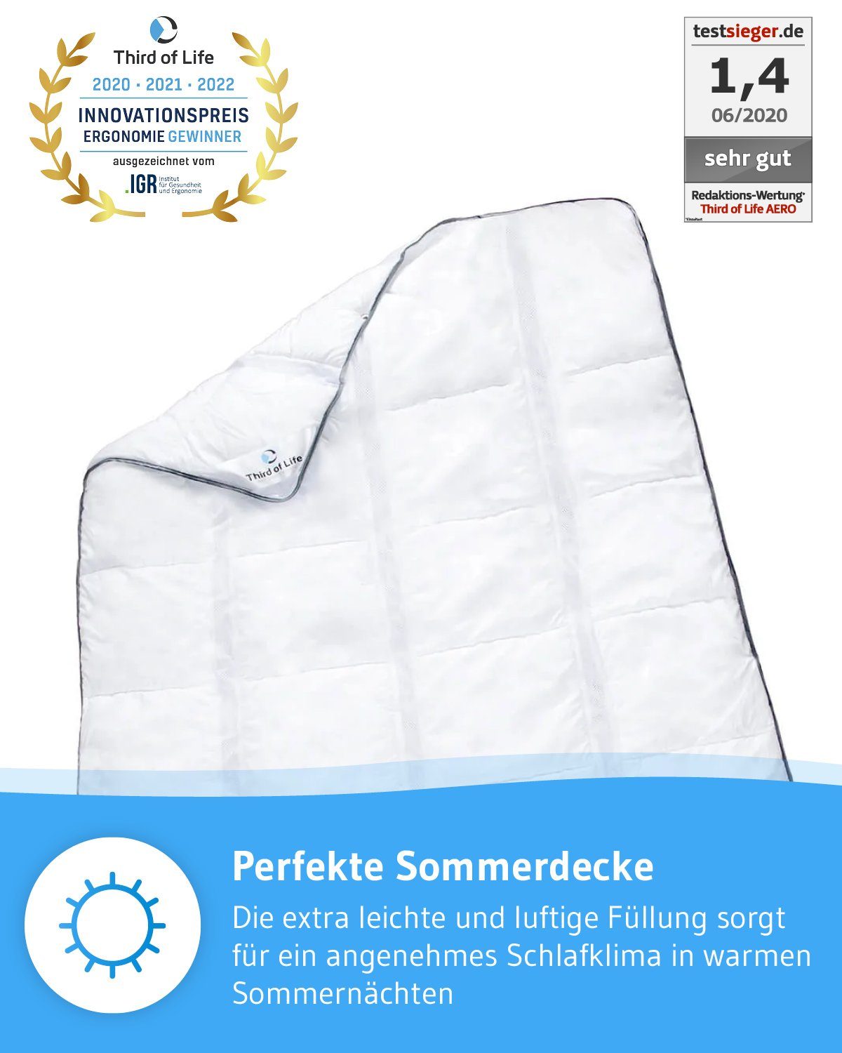 Third of Life Sommerbettdecke AERO ActiveClima günstig online kaufen