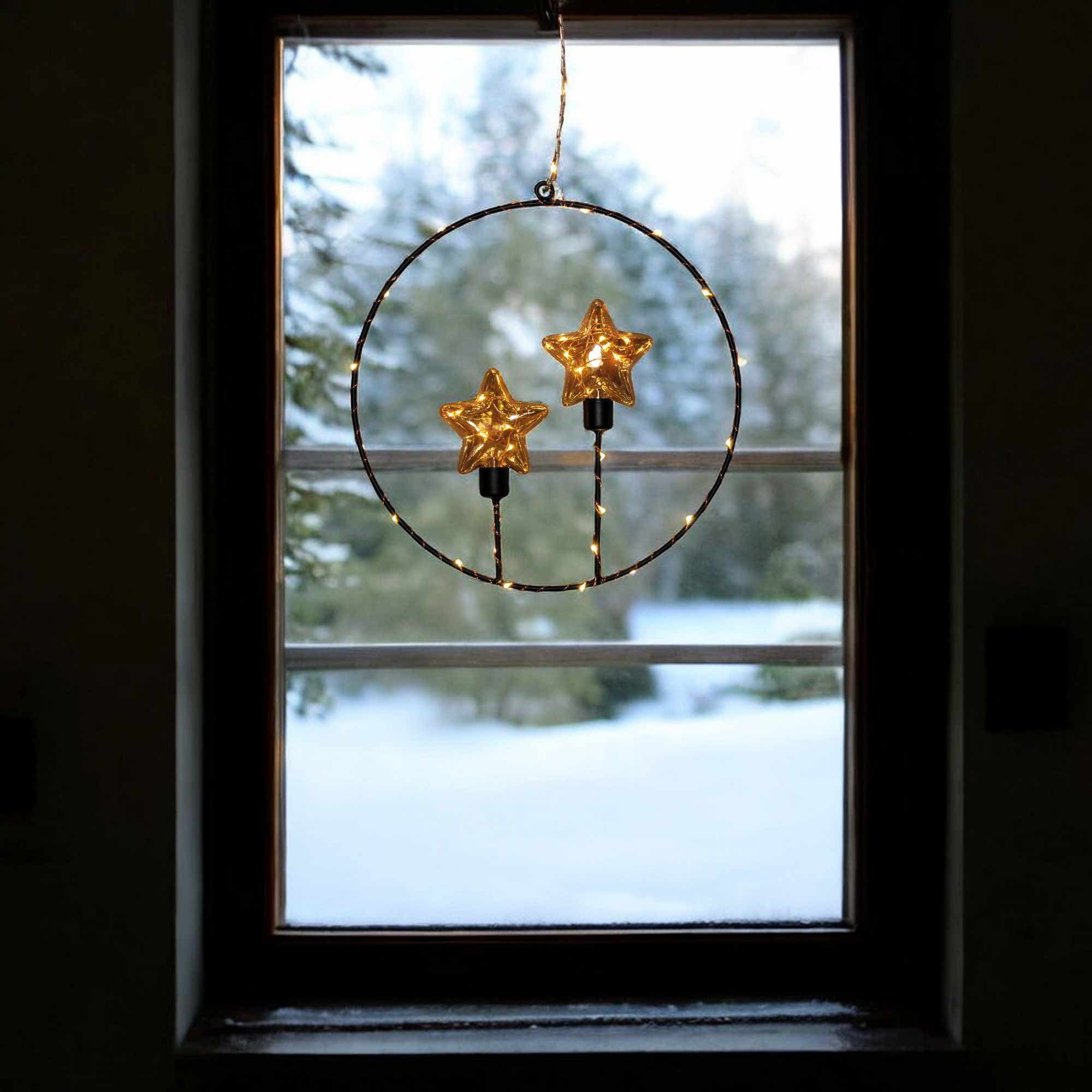 Coen Bakker Deco BV LED Fensterleuchter, LED, warmweiß classic, Metallring günstig online kaufen