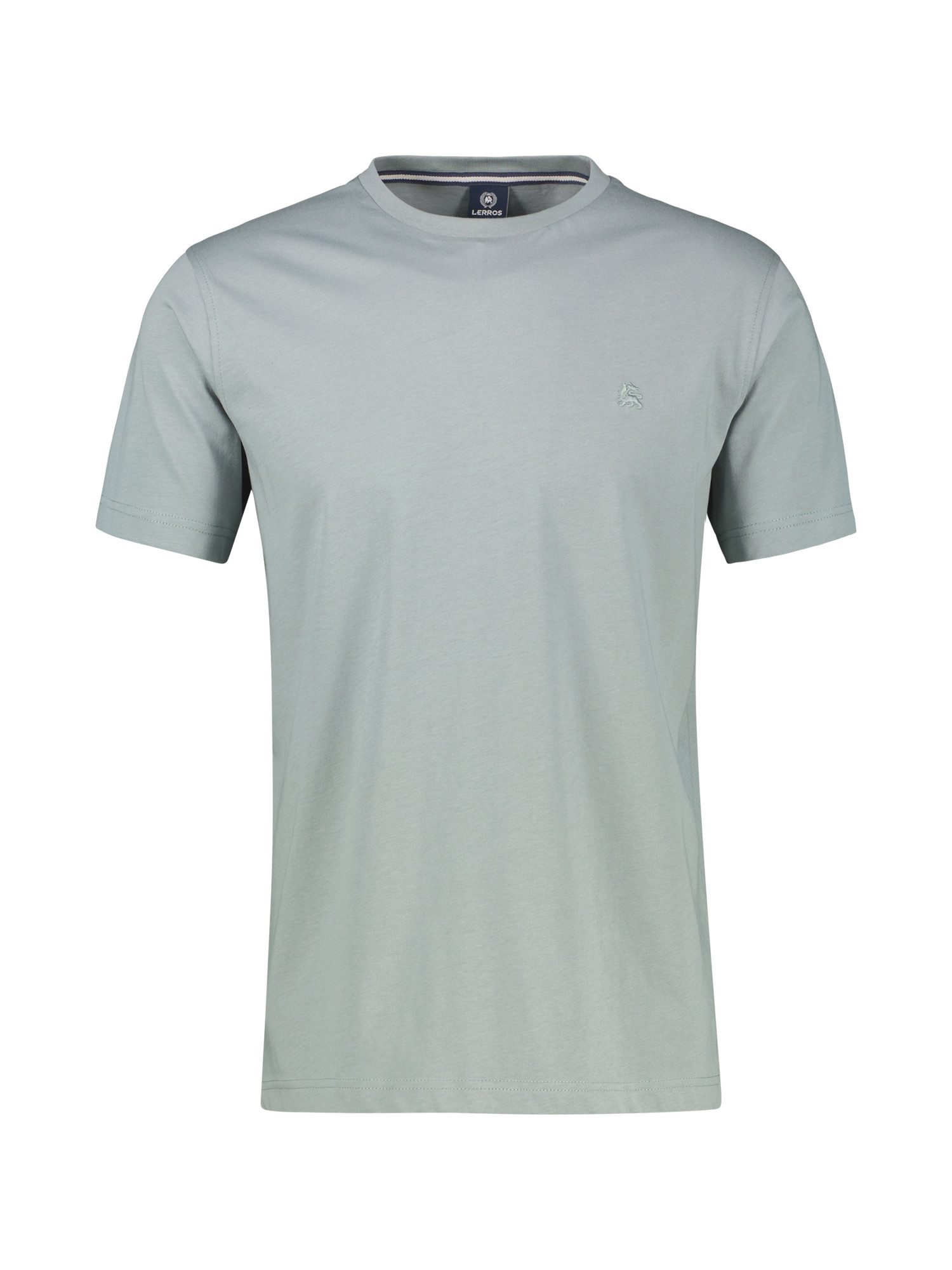 Rundhalsshirt Rundhals T-Shirt aus Baumwolle