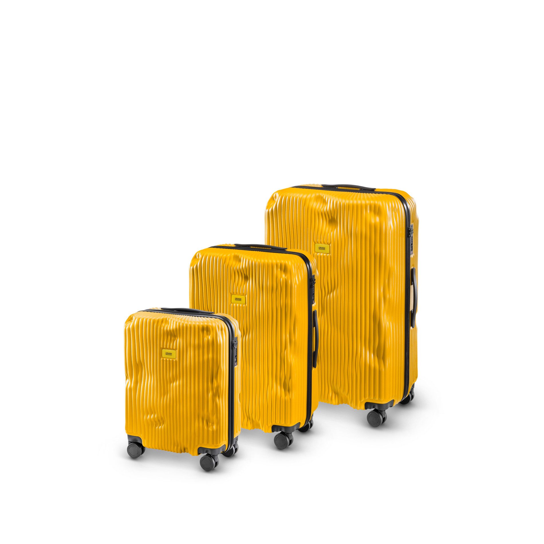 Crash Baggage Kofferset Crash Baggage Stripe Kofferset Gr. L/M/S - Yellow