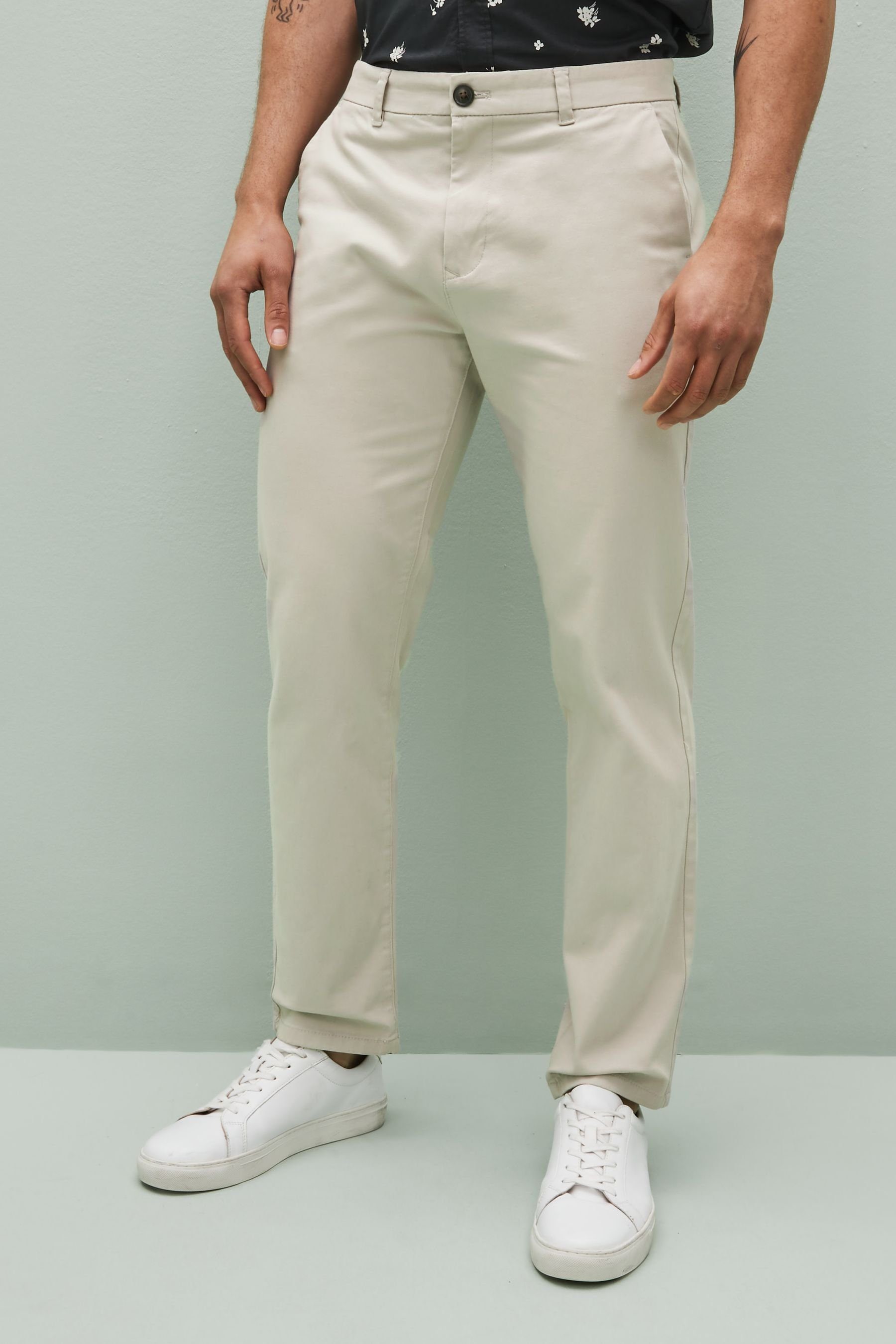Next Chinohose Straight Fit Chinohose mit günstig online kaufen