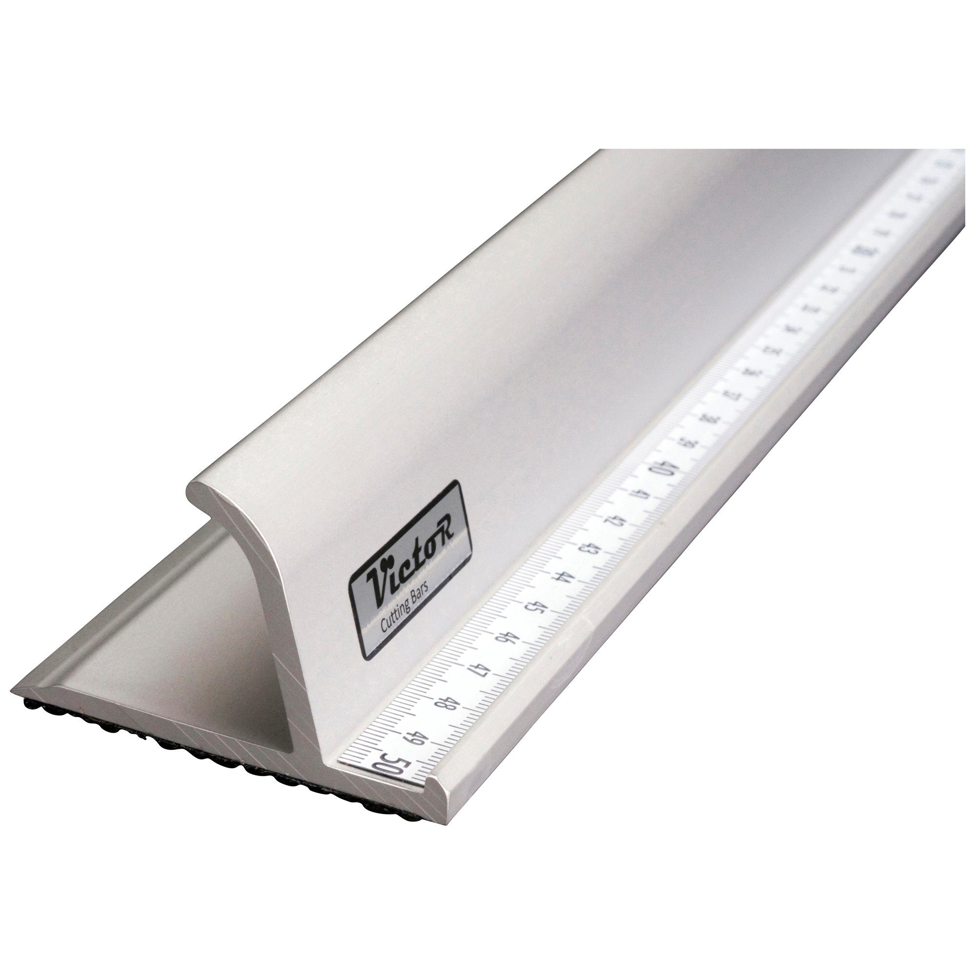 Victor (Zenith) Schneidelineal, Lineal aus Aluminium, extra-stabil, mit hoher Fingerschutzkante
