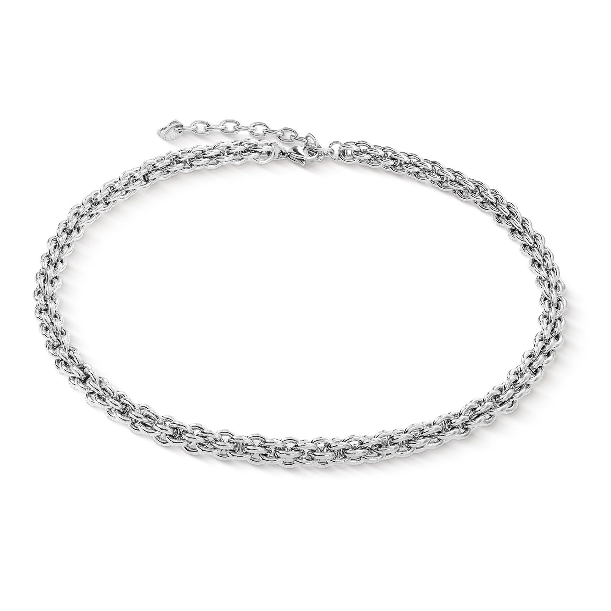 COEUR DE LION Collier Schmuck Edelstahl Halskette Mesh Chain Classic Würfelkette