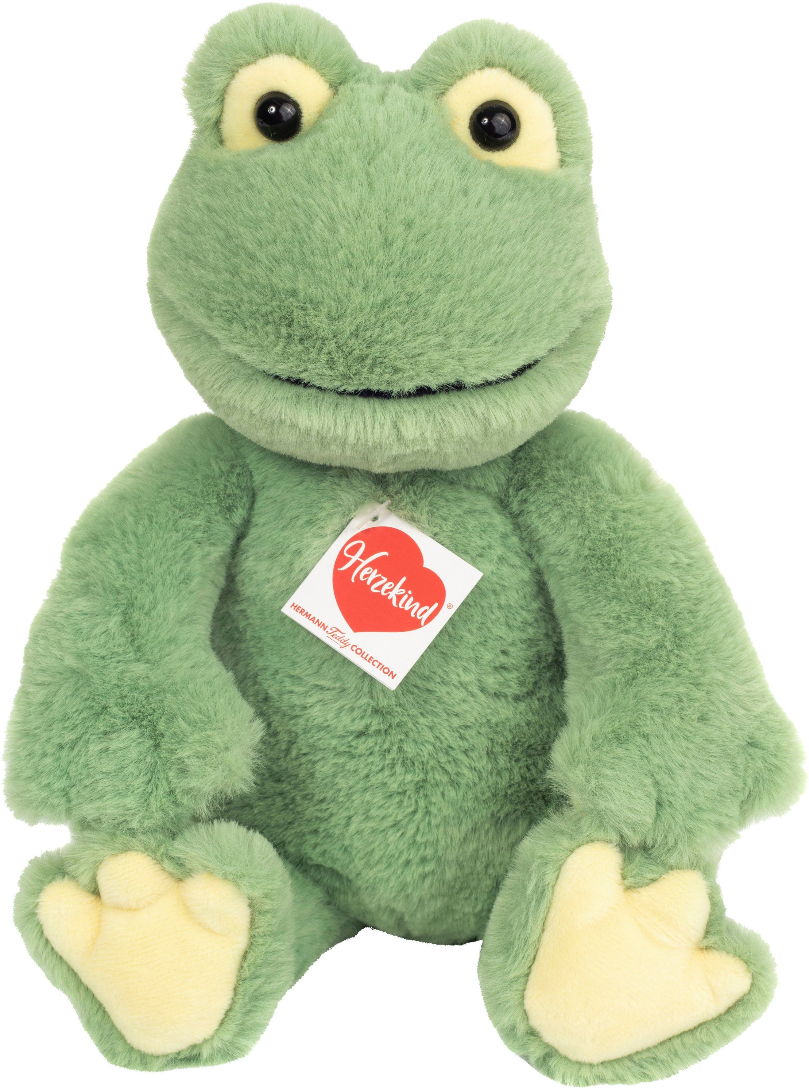 Teddy Hermann® Kuscheltier Herzekind, Frosch Frederik 32 cm, grün