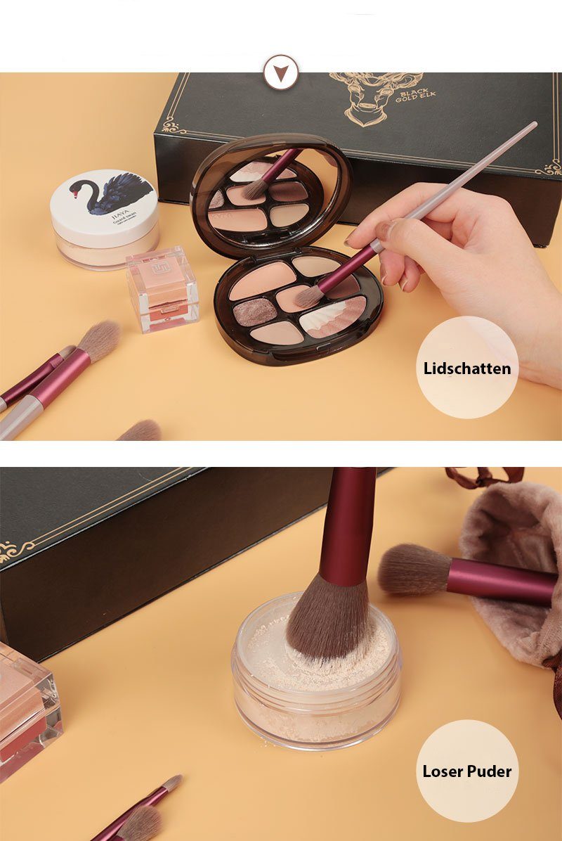 Fanci Home Kosmetikpinsel-Set Make up Pinsel Set PIN-13, 13 tlg., Schminkpinsel 13er Set