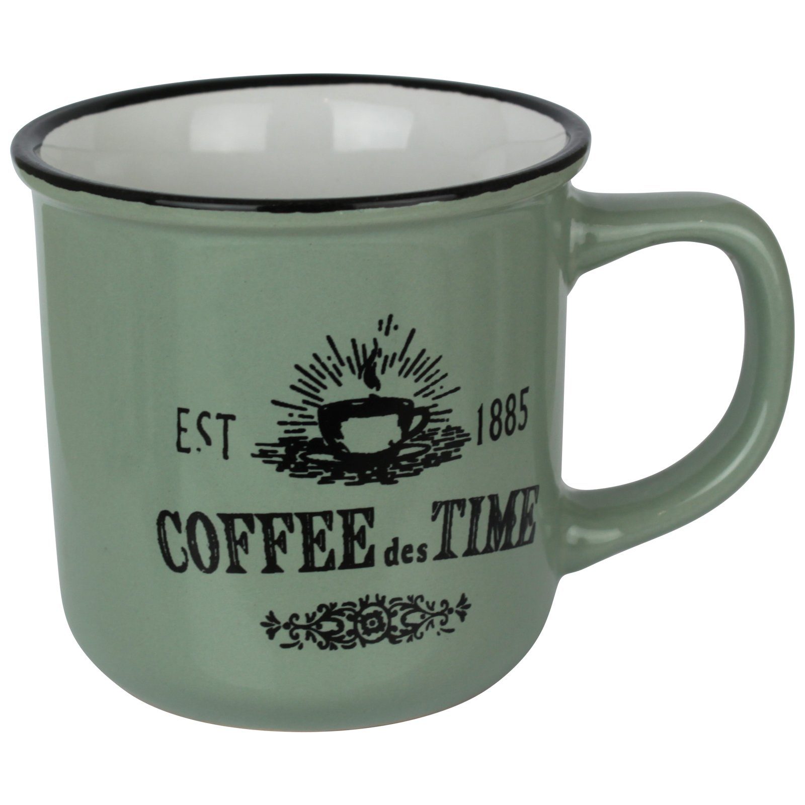 Set Henkeltassen, Kaffee Geschirr Kaffeebecher Bistro Koopman Tee Kaffeegeschirr Tassenset 6er Kaffeetassen Tasse Set Becher