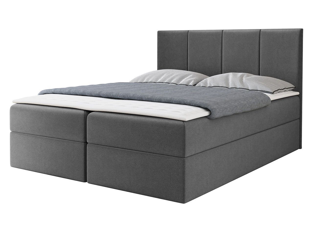 MIRJAN24 Boxspringbett Rebos (Lattenrost, Kopfteil und günstig online kaufen