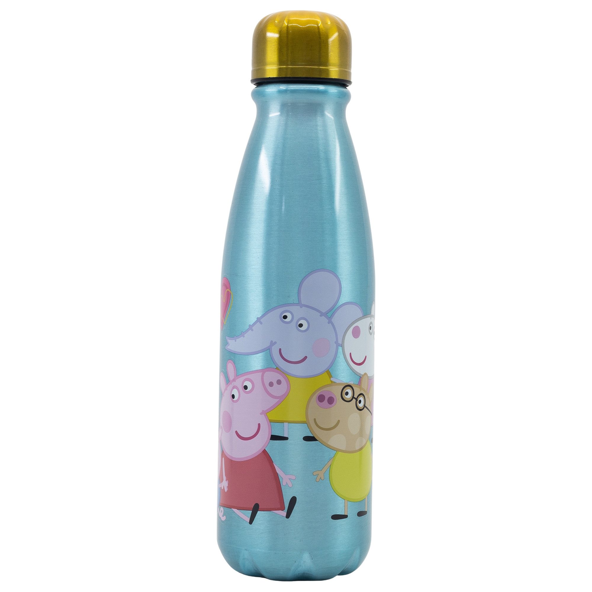 Peppa Pig Trinkflasche Peppa Wutz George Kinder Aluminium Wasserflasche Flasche 600 ml