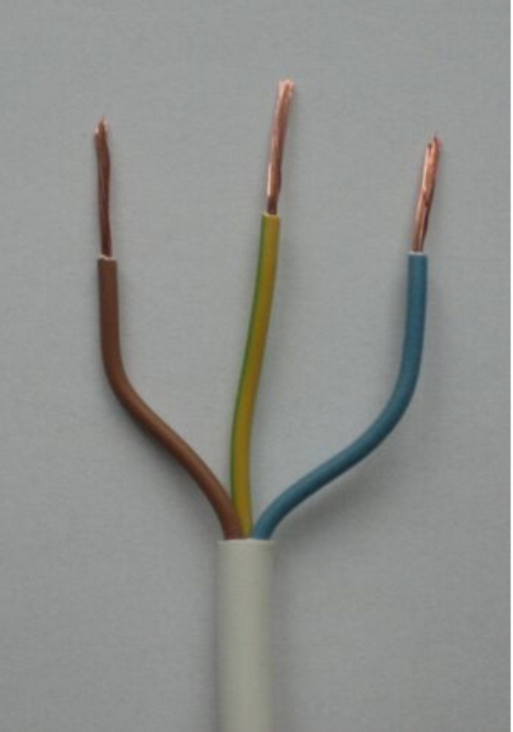 Elektrokabel 1,38€/m 5 m, 3 x 1 mm flexibel Kunststoff, Kabel, weiss H05VV-F3G1WS Elektro-Kabel, (500 cm)
