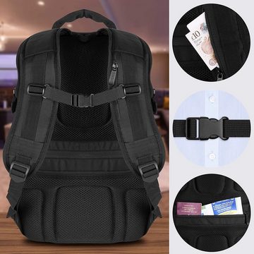 Duronic Rucksack, LB25 Rucksack, Laptoptasche für Notebooks bis 15 Zoll, Wasserabweisender Schulrucksack mit Zubehörfach, Schutzhülle für Laptop Netbook Akten, Universal Notebooktasche, Business Reisen