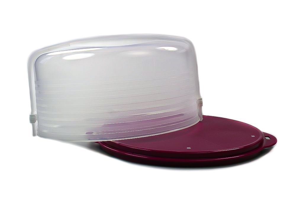 TUPPERWARE Kuchenplatte Exclusiv Wiener Walzer pink Kuchenform + SPÜLTUCH