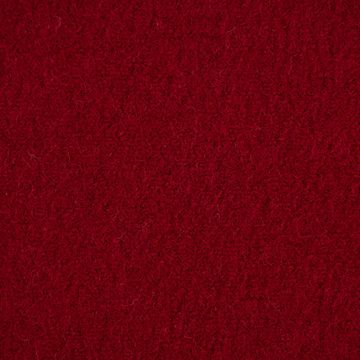 SCHÖNER LEBEN. Stoff Walkloden Mantelstoff Wollstoff aus reiner Schurwolle rot 147cm Breite, atmungsaktiv