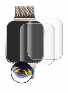 BROTECT Full-Screen Schutzfolie für Liu Jo Smartwatch 1.4", Displayschutzfolie, 2 Stück, 3D Curved klar