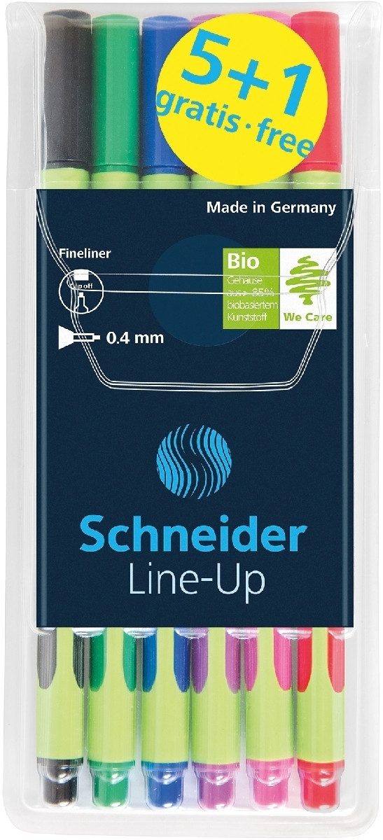 Fineliner Fineliner Line-Up 0,4 mm sortiert 6er Etui