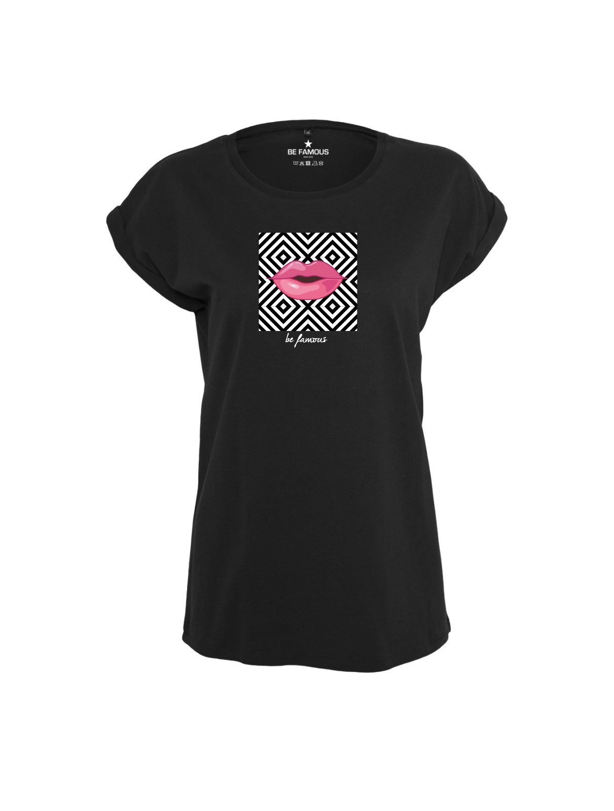 Be Famous Print-Shirt Classic Roll Up ETHNOLI (1-tlg., keine)