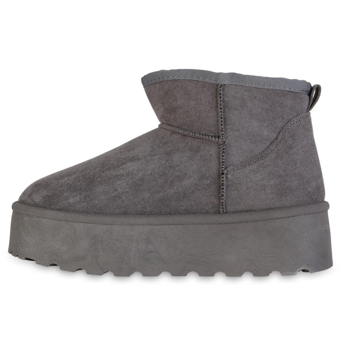 VAN HILL 841462 Winterstiefelette Damen Warm Gefütterte Winter Boots Stiefe günstig online kaufen