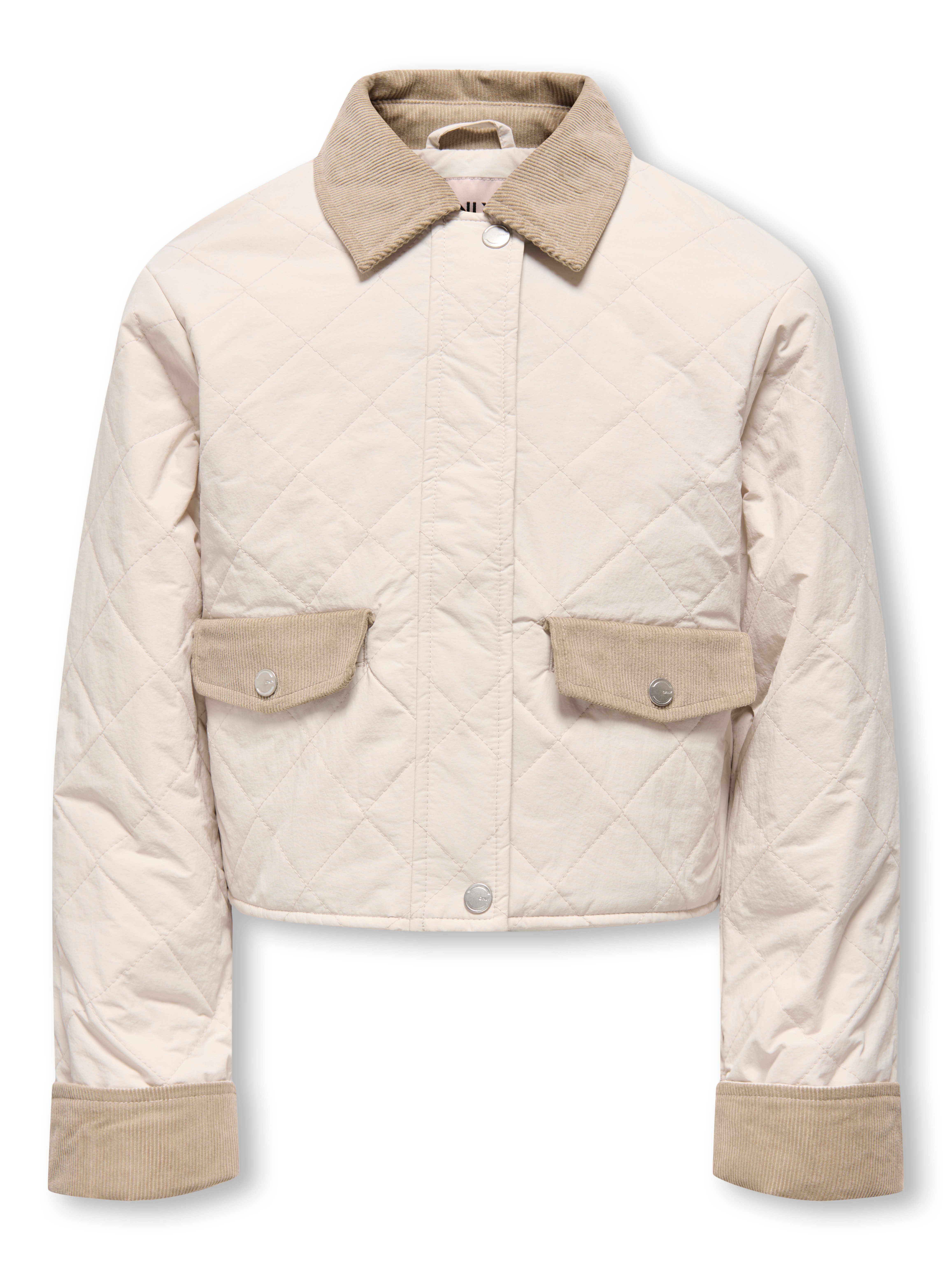 KIDS ONLY Steppjacke KOGROSALINA QUILTED MIX JACKET VD OTW mit kontrastfarbigen Besetzen