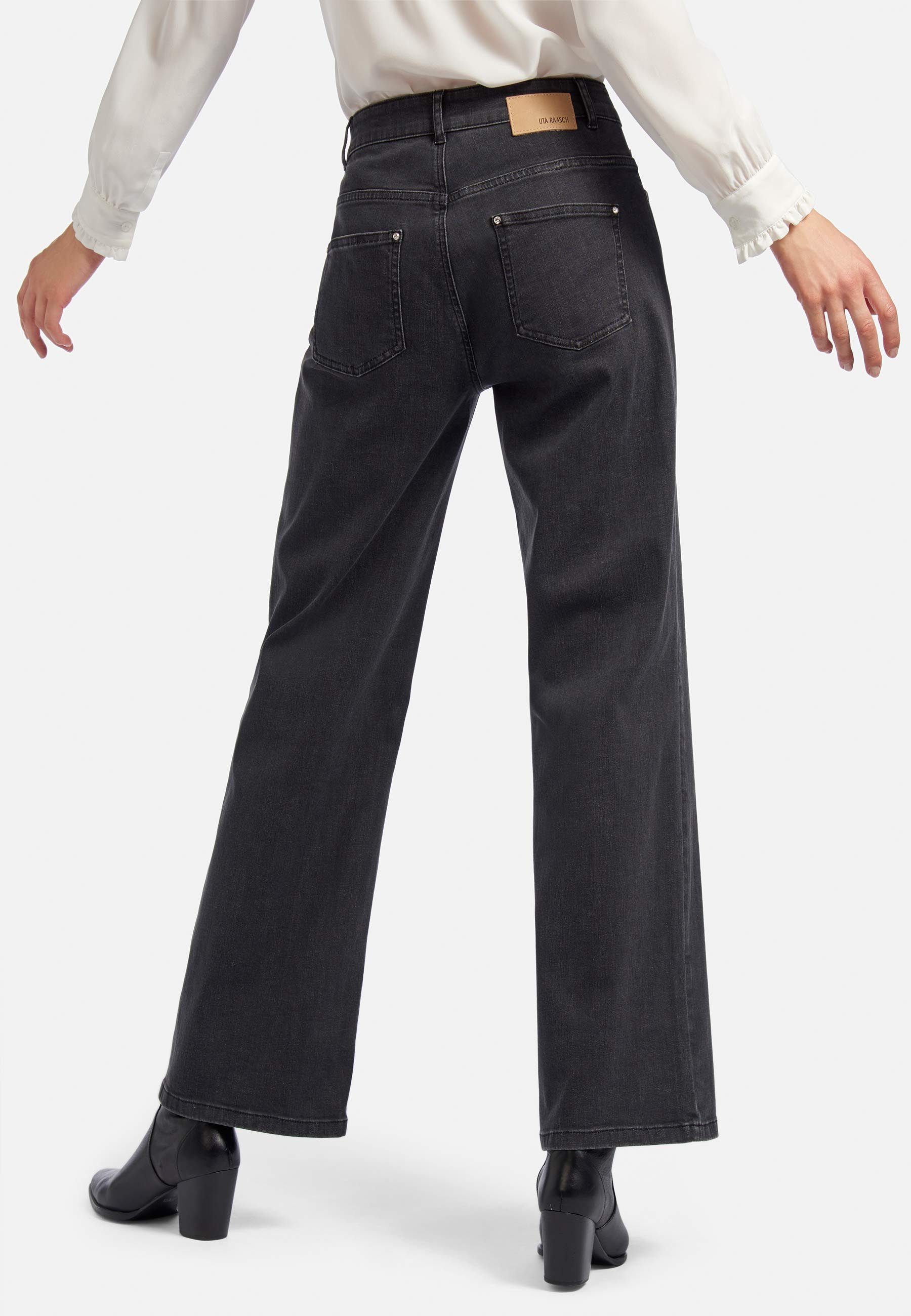 Uta 5-Pocket-Jeans cotton Raasch DENIM BLACK