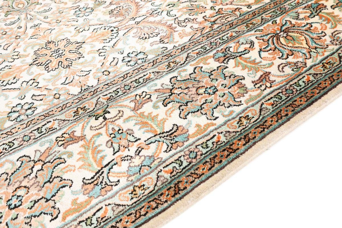 Orientteppich, Kaschmir Seide rechteckig, 4 mm Handgeknüpfter Orientteppich Nain Trading, Höhe: 195x264