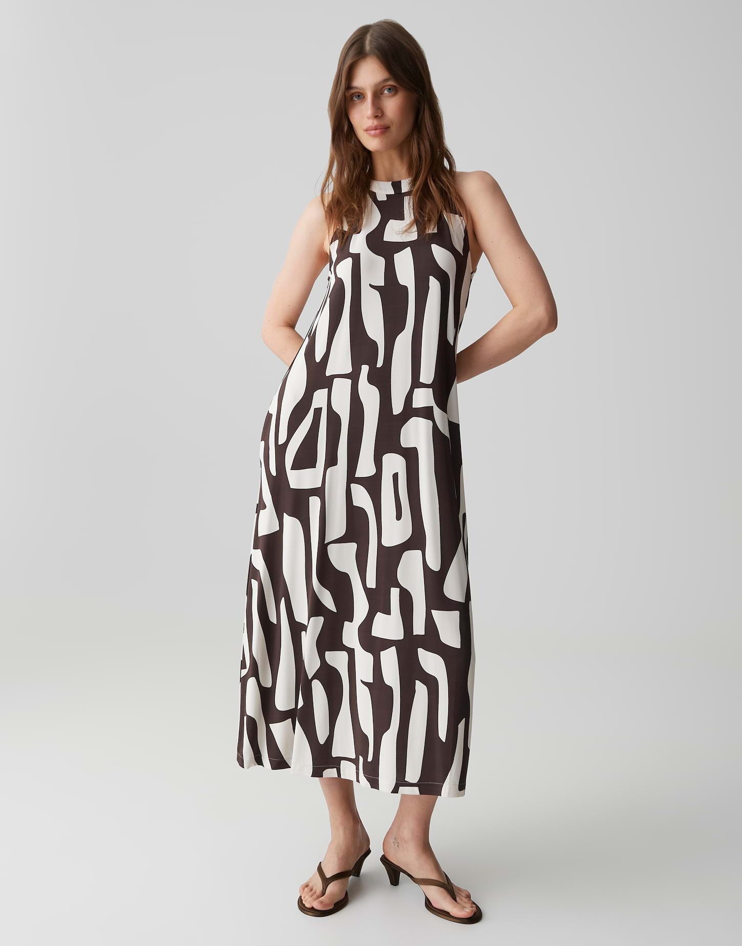 OPUS Jerseykleid Wina dune aus weichem Jersey mit Stretchkomfort