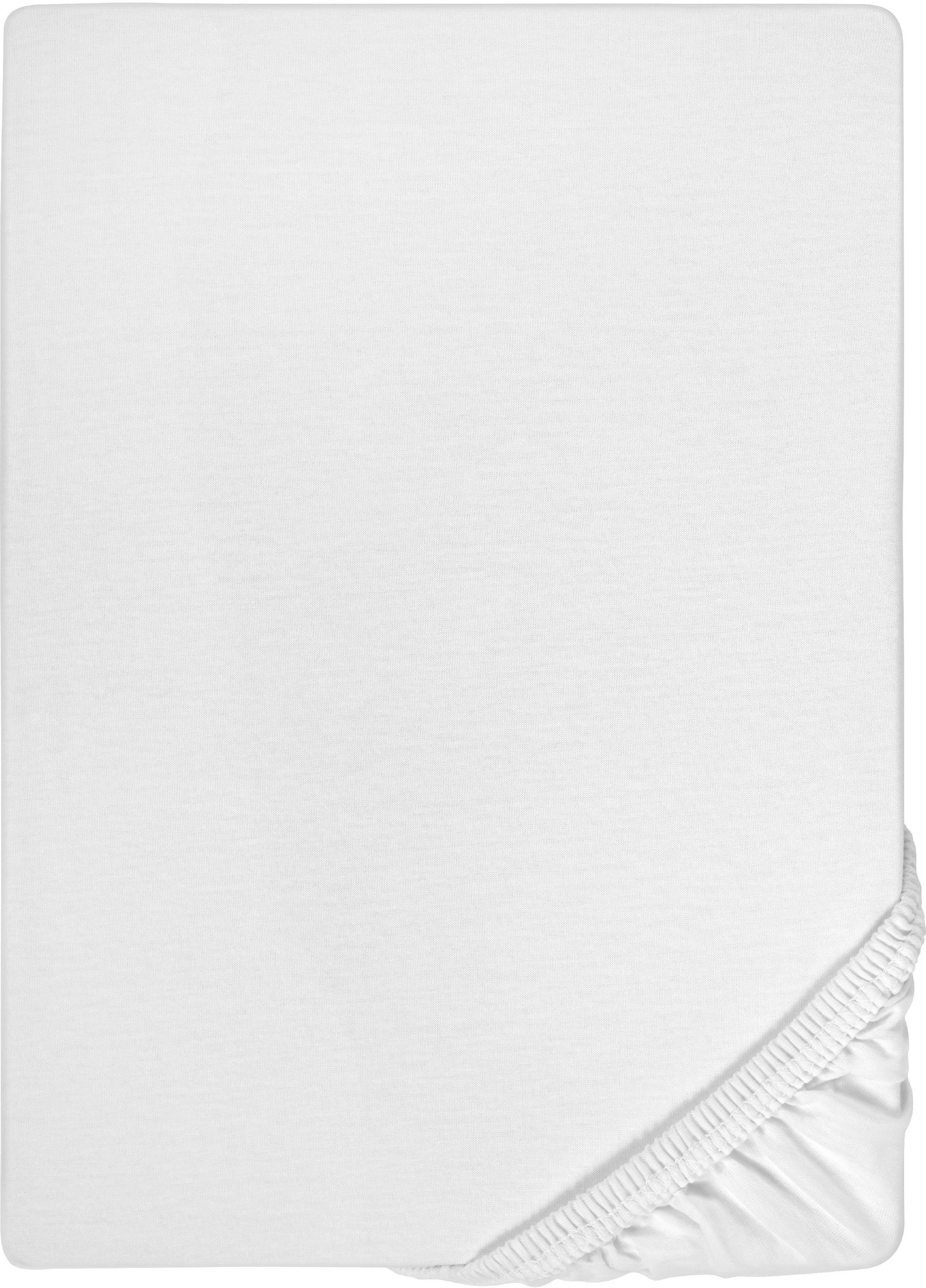 Biberna Spannbettlaken Samy, Jersey-Elasthan, Gummizug: rundum, (1 Stück), günstig online kaufen