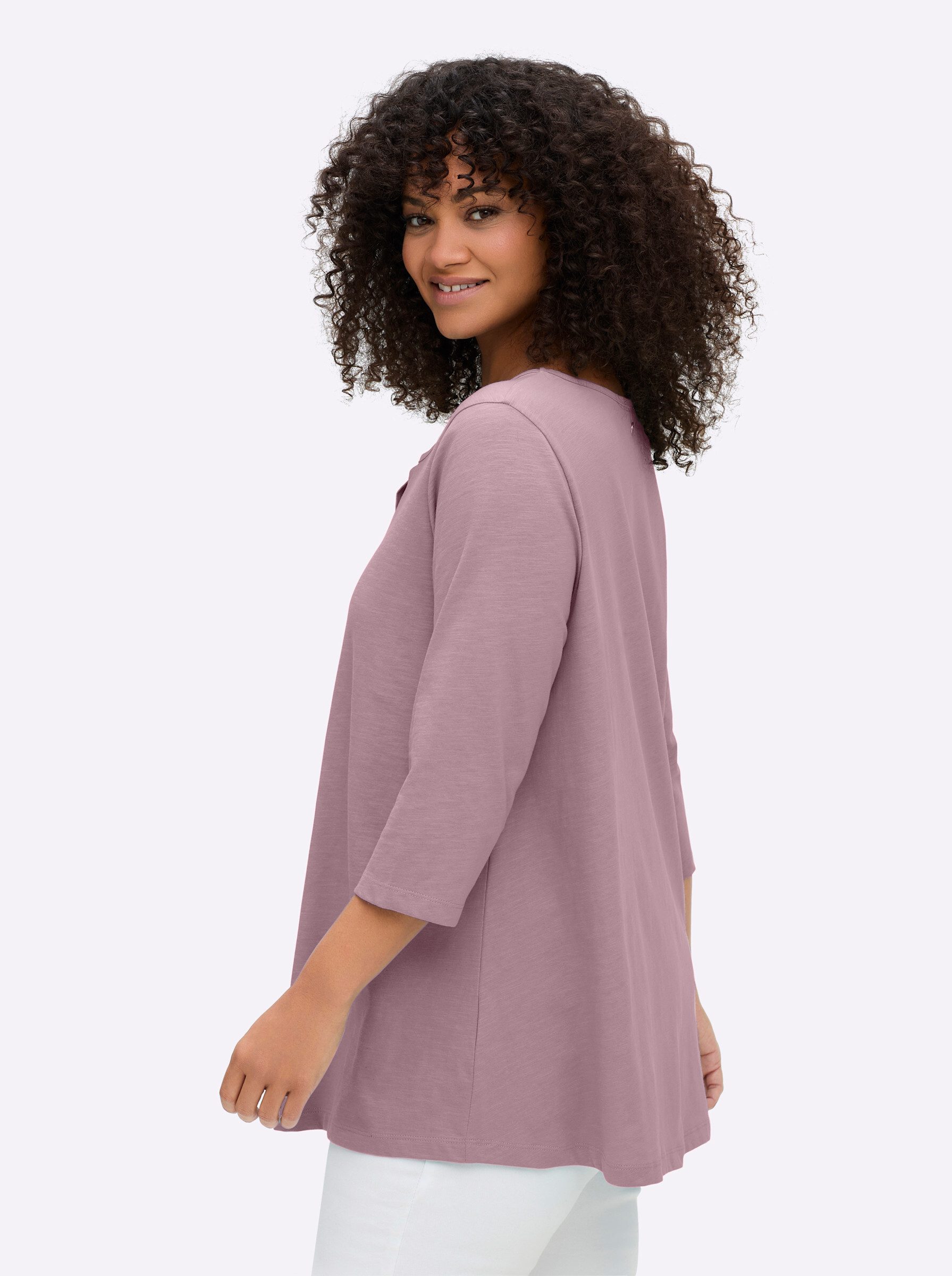 Sheego T-Shirt 3/4-Arm-Shirt 3/4-Arm – Bild 5 von 5