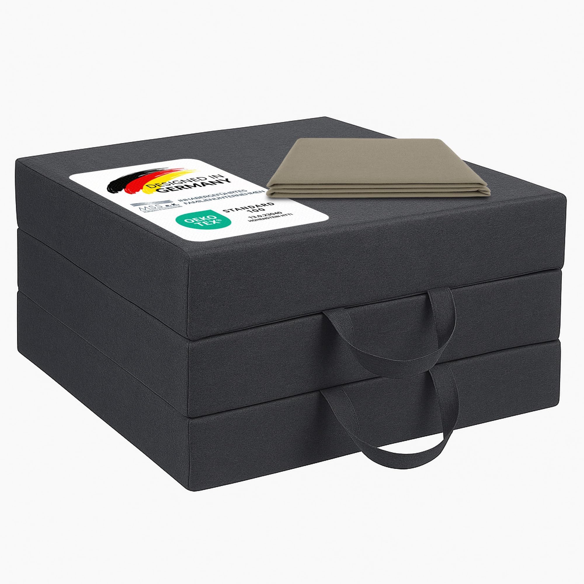 Klappmatratze Klappmatratze Neo, MSS e.K., 15 cm hoch, abnehmbarer Bezug