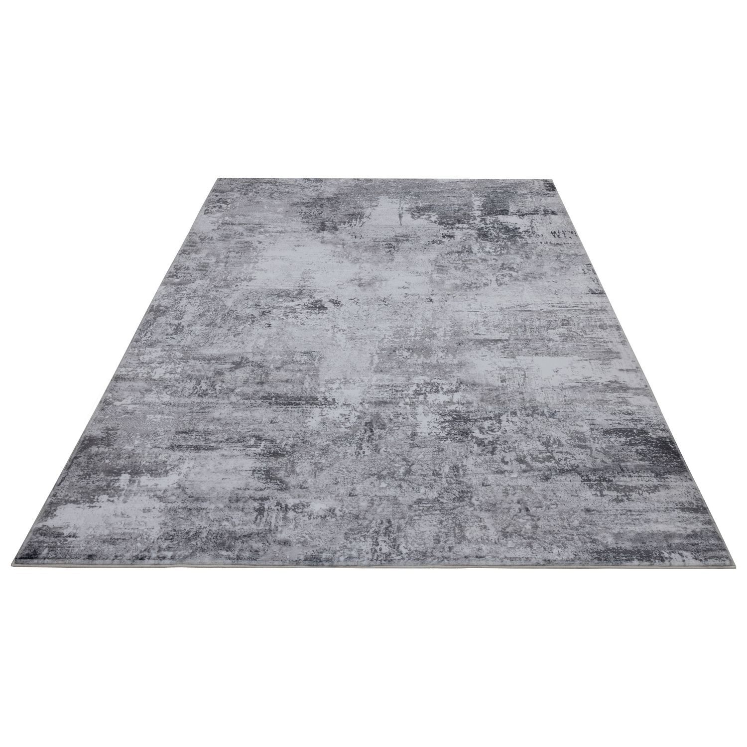 Teppich Boss Teppich Kurzflor Teppich Eva 330 - Grau, rechteckig, Höhe: 12 mm