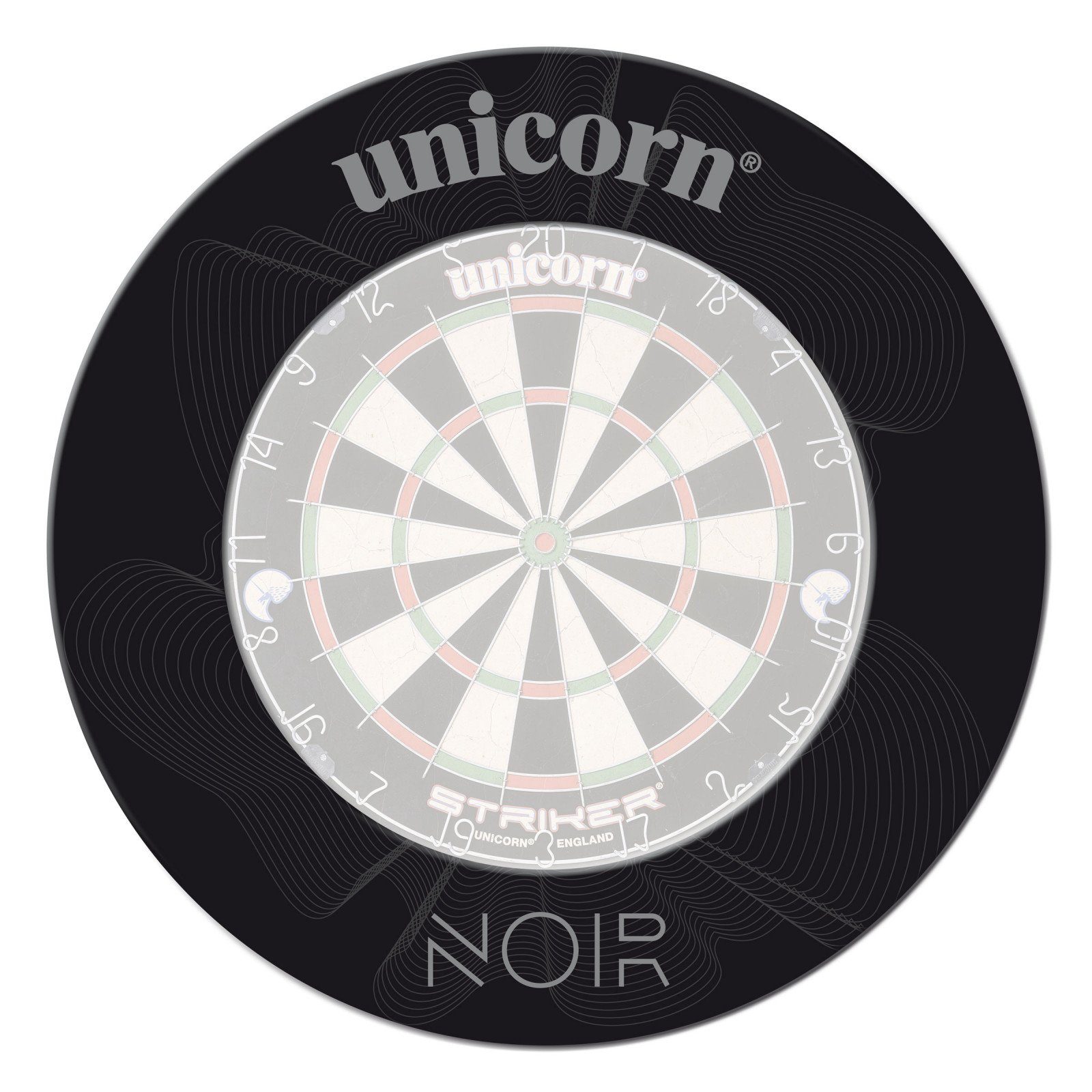 Dart-Wandschutz Professional Dartboard Surround - Noir schwarz