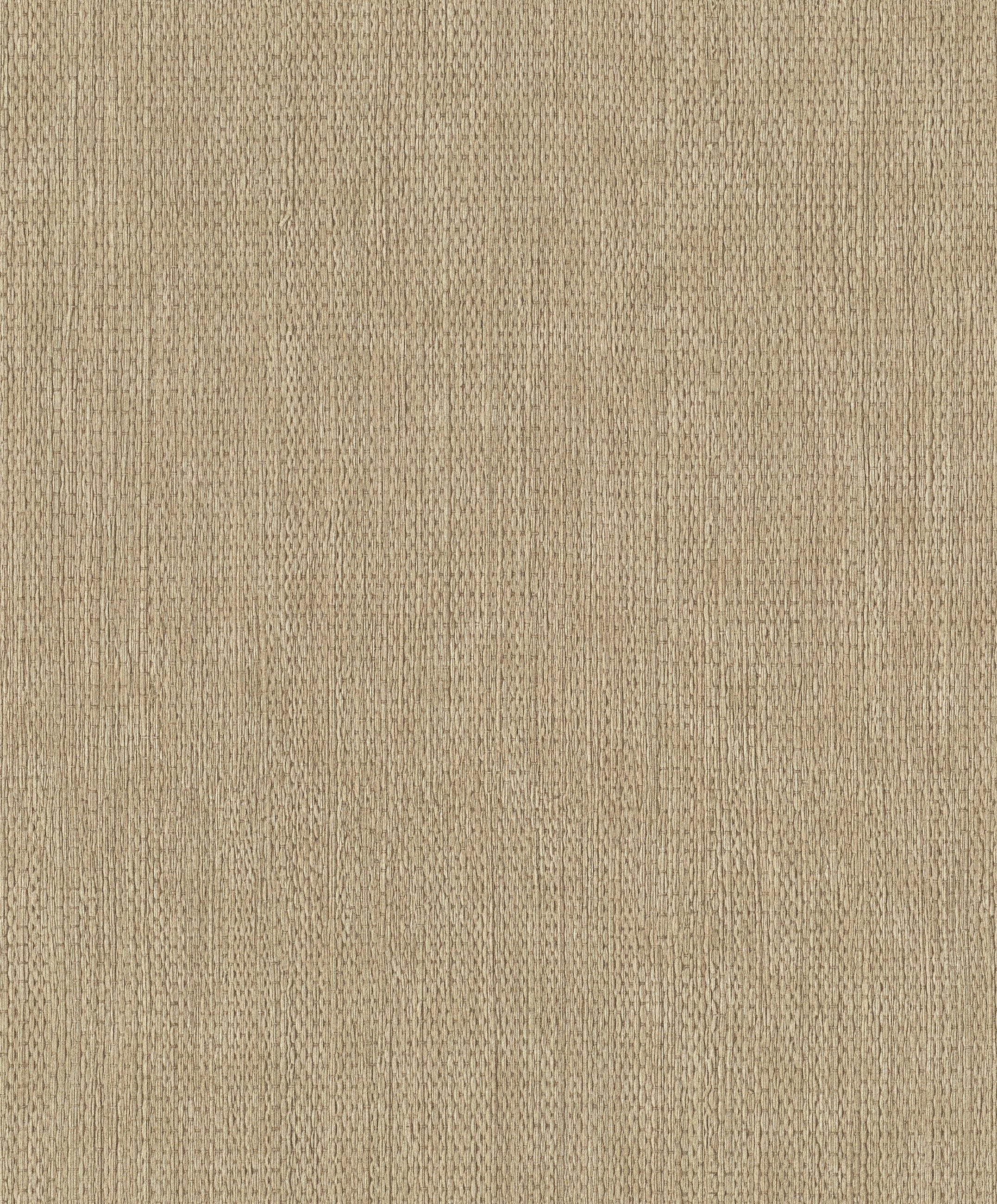 Rasch Vliestapete mit Naturfaser-Optik in Beige mit feinem Schimmer - Noble Zen, strukturiert, uni, unifarben mit Farbeinsatz, Strukturmuster, naturalistisch, Ton-in-Ton, (1 Rolle, 1 St), Weboptik