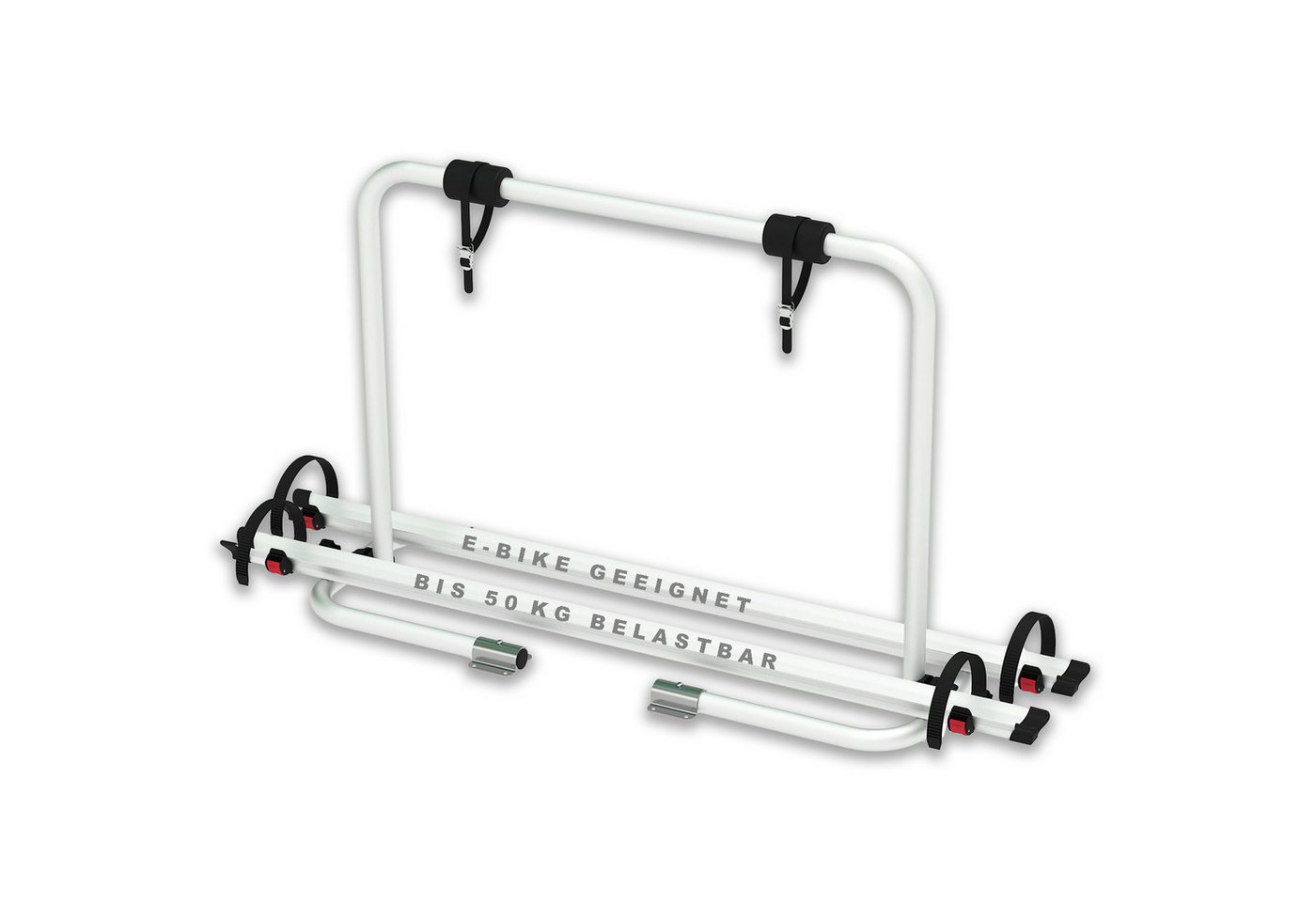 BlueCraft Fahrrad-Deichselträger Biketräger Caravan Wohnwagendeichsel bis 50kg, für Wohnwagen-Deichsel bis 50kg belastbar Biketräger Caravan
