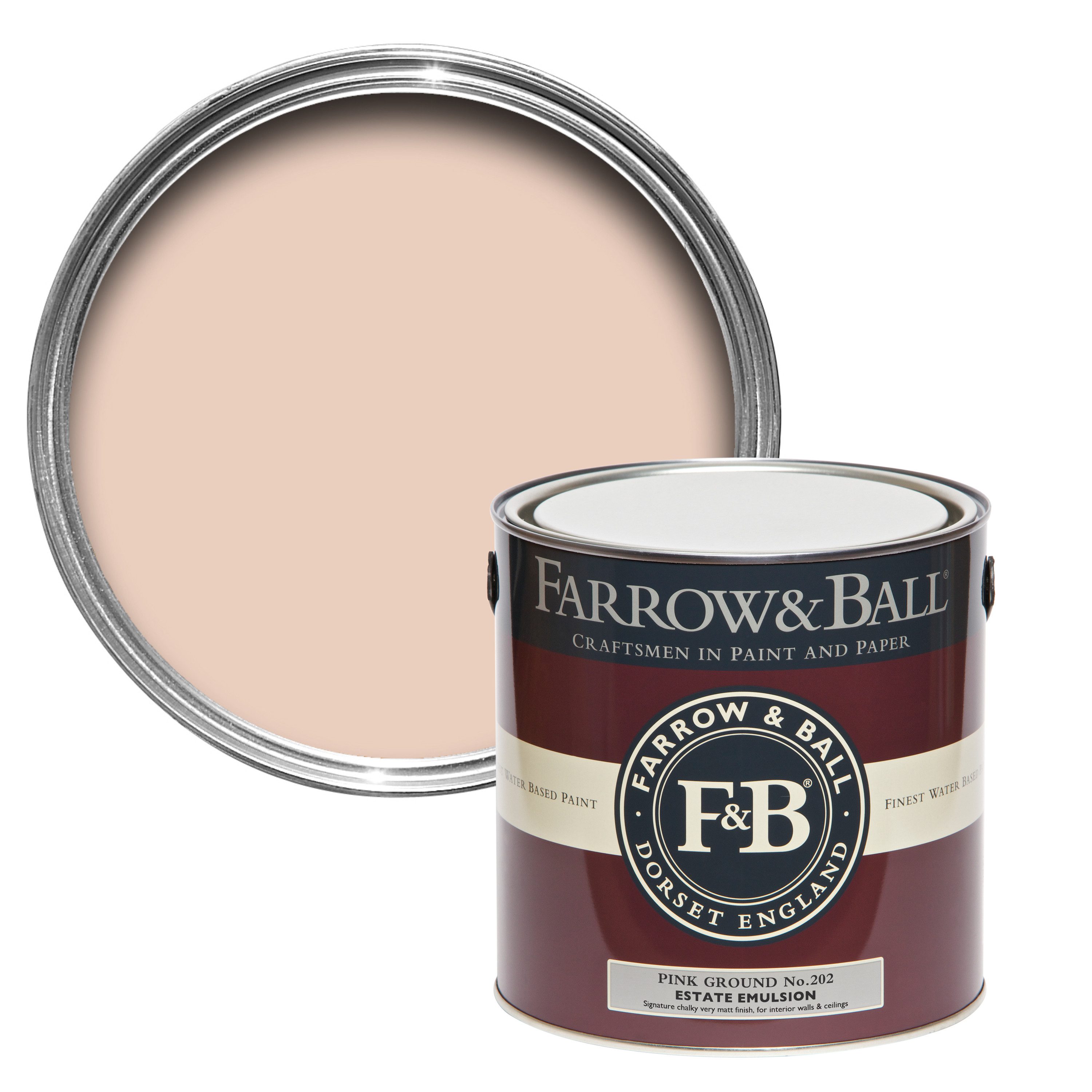 Wandfarbe Farrow and Ball - Pink Ground 202