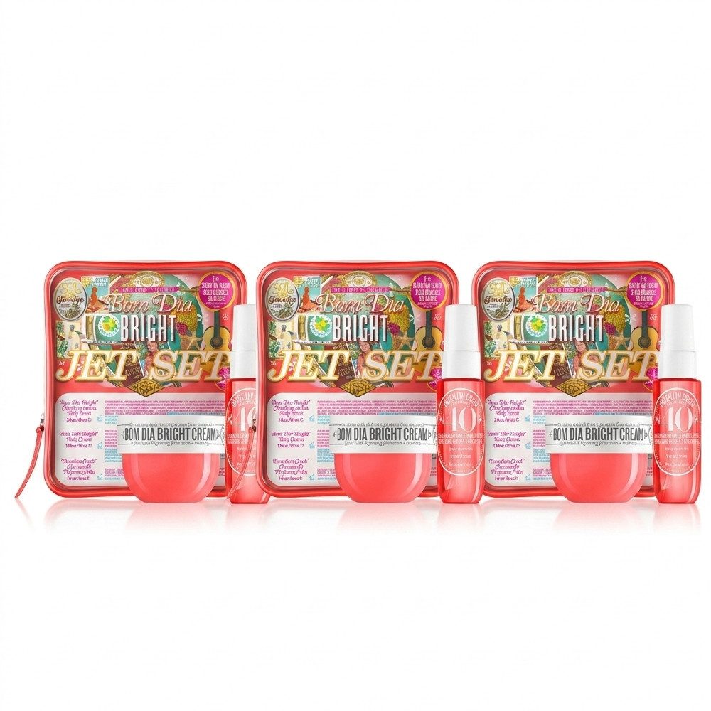 Sol de Janeiro Pflege-Geschenkset Sol de Janeiro Bom Dia Bright Jet Set 3er Set, Praktisches 3er Reise- und Geschenkset