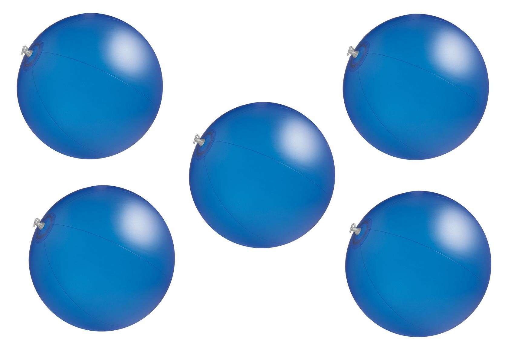 Wasserball 5x Strandball / Wasserball / Farbe: blau