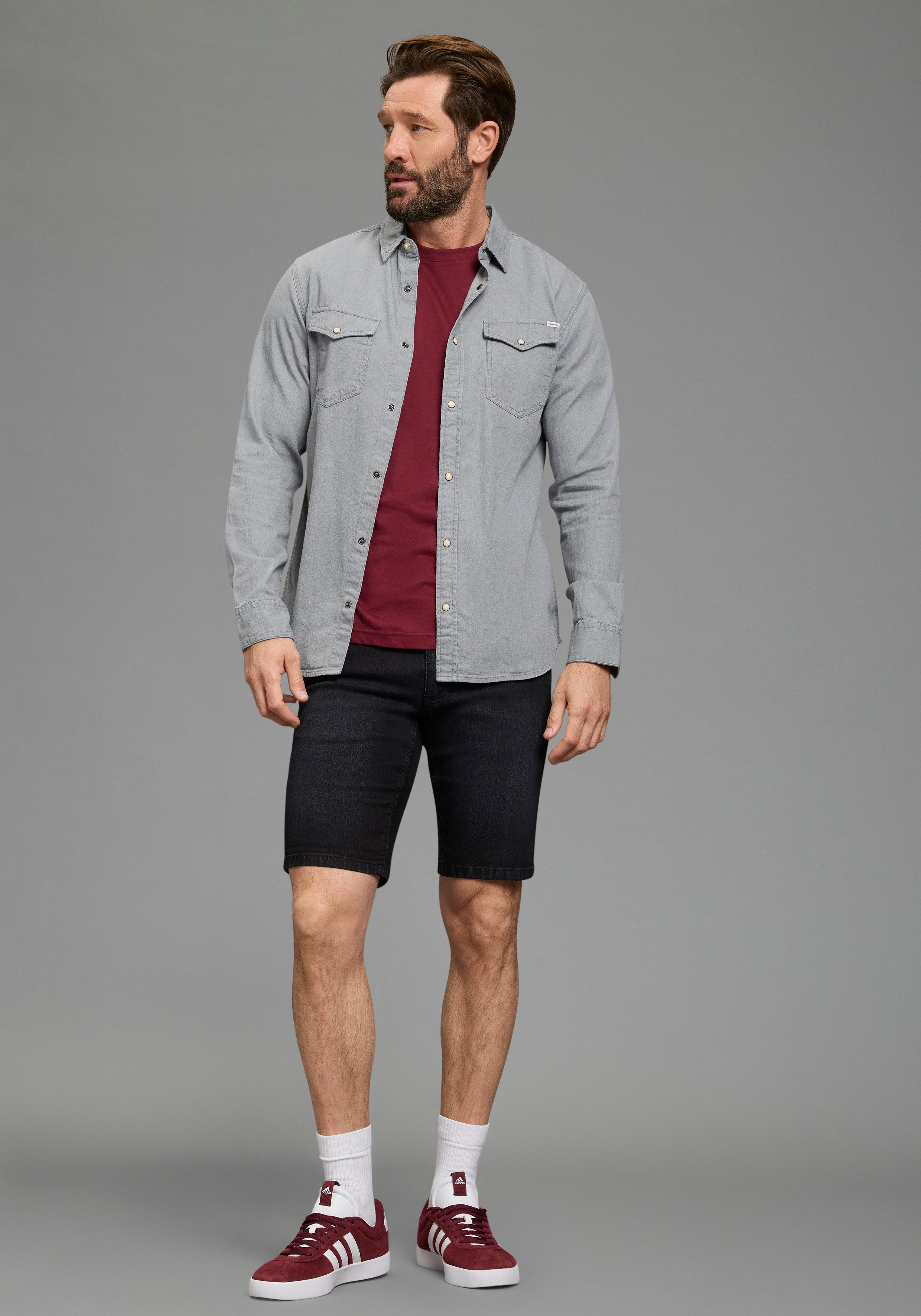 Arizona Jeansshorts Doppelpack Denimshorts (2er-Pack) Regular-Fit, gerade geschnittenes Bein – Bild 5 von 5