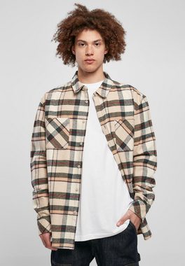 URBAN CLASSICS Langarmhemd Urban Classics Herren Checked Mountain Shirt (1-tlg)