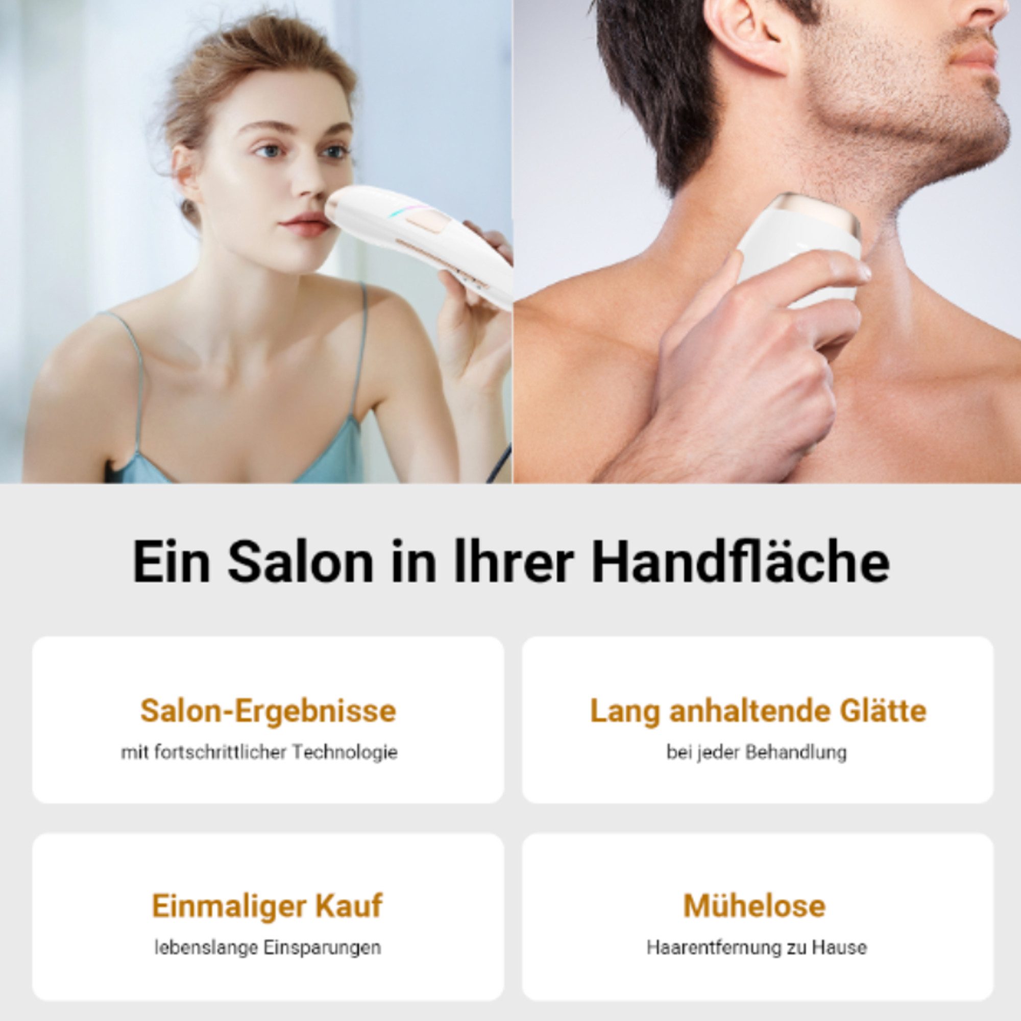 OYLCDI Haarentfernungsgerät IPL-Haarentferner, Laser Haarentfernung Zuhause, 999,999 Lichtimpulse, Laser Haarentfernung Zuhause Dauerhafte Schmerzlos Haarentfernung, für Lippenhaare, Gesicht, Achsel, Bikinizone und Körper-Aufgerüstet