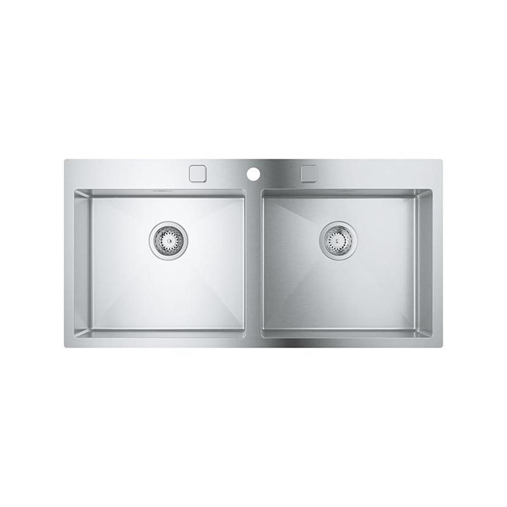 Grohe Edelstahlspüle K800 120-S 102,4/51 2.0, Edelstahl, 102,4/51 cm