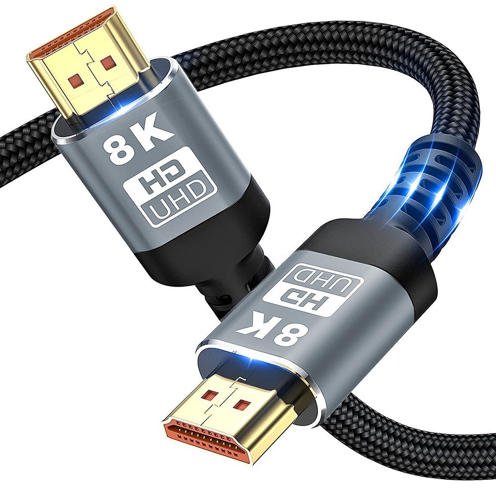 GelldG 8K 4k HDMI Kabel 3m, 48Gbps Ultra High Speed HDMI 2.1 Kabel 120Hz  HDMI-Kabel, (300 cm)