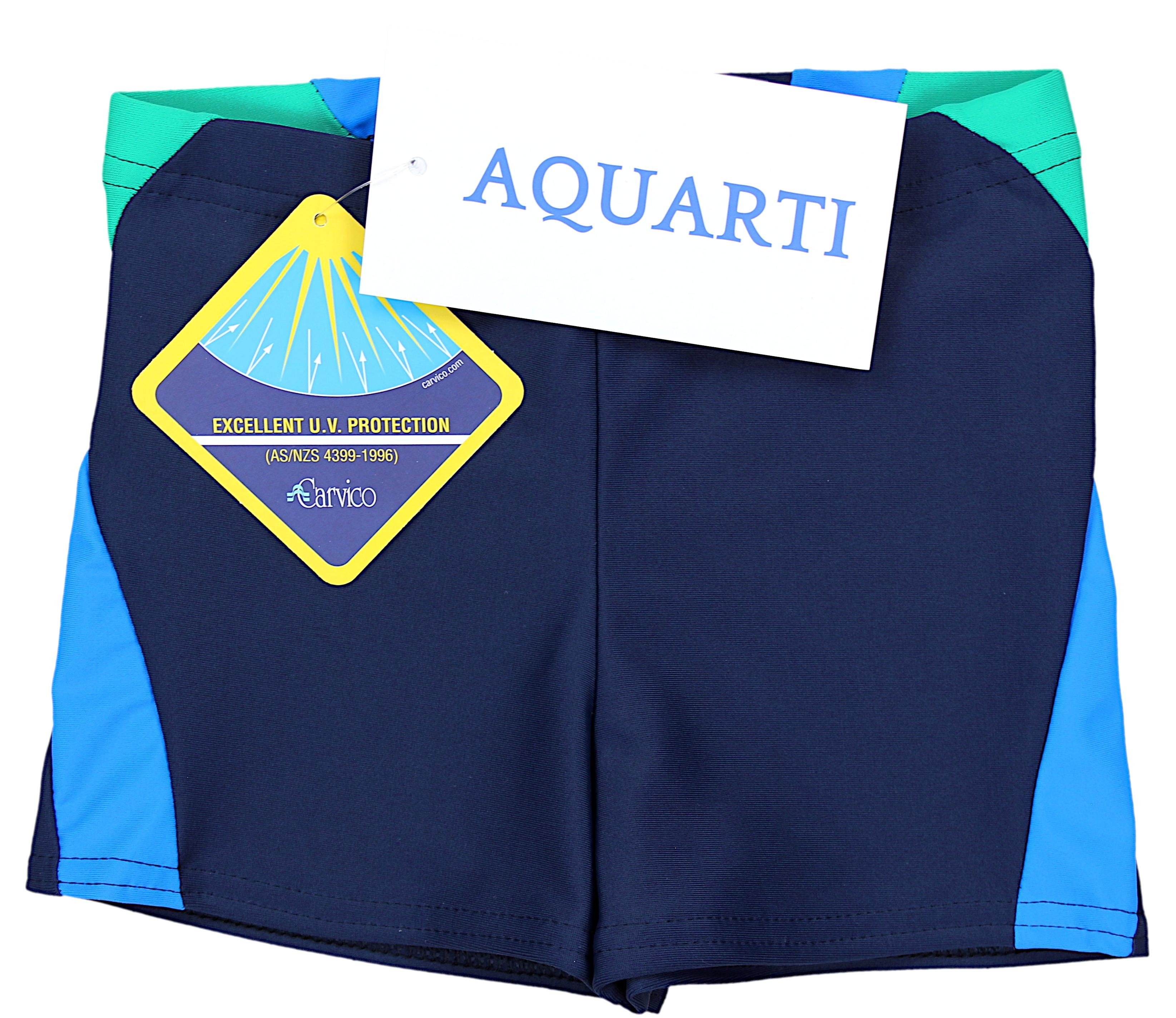 Badehose mit Badehose Aquarti Gestreift Motiven Aquarti 020 Dunkelblau/Blau/Grün Jungen