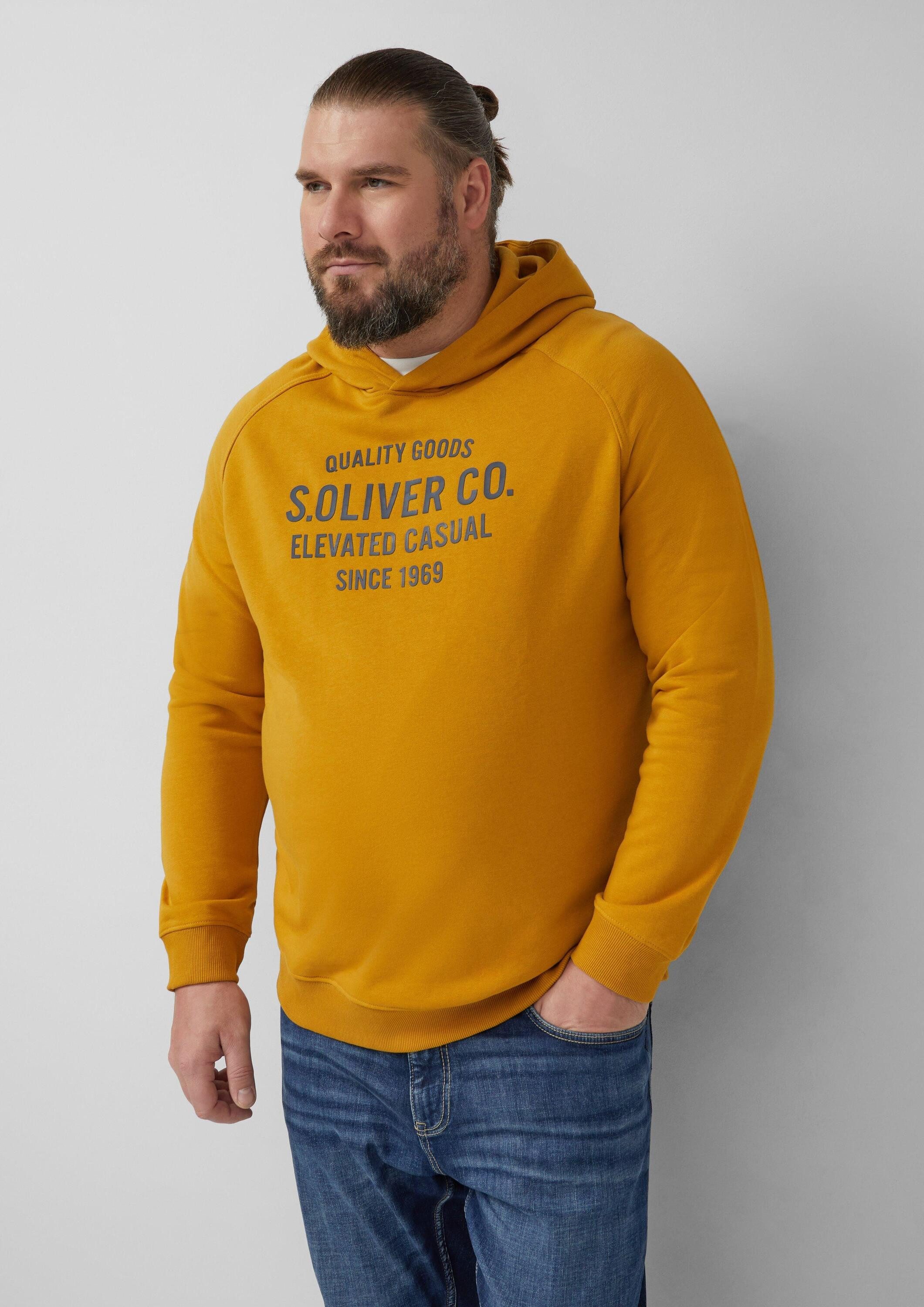 s.Oliver Sweatshirt Sweatshirt Sweatshirt aus Baumwollmix mit Frontprint