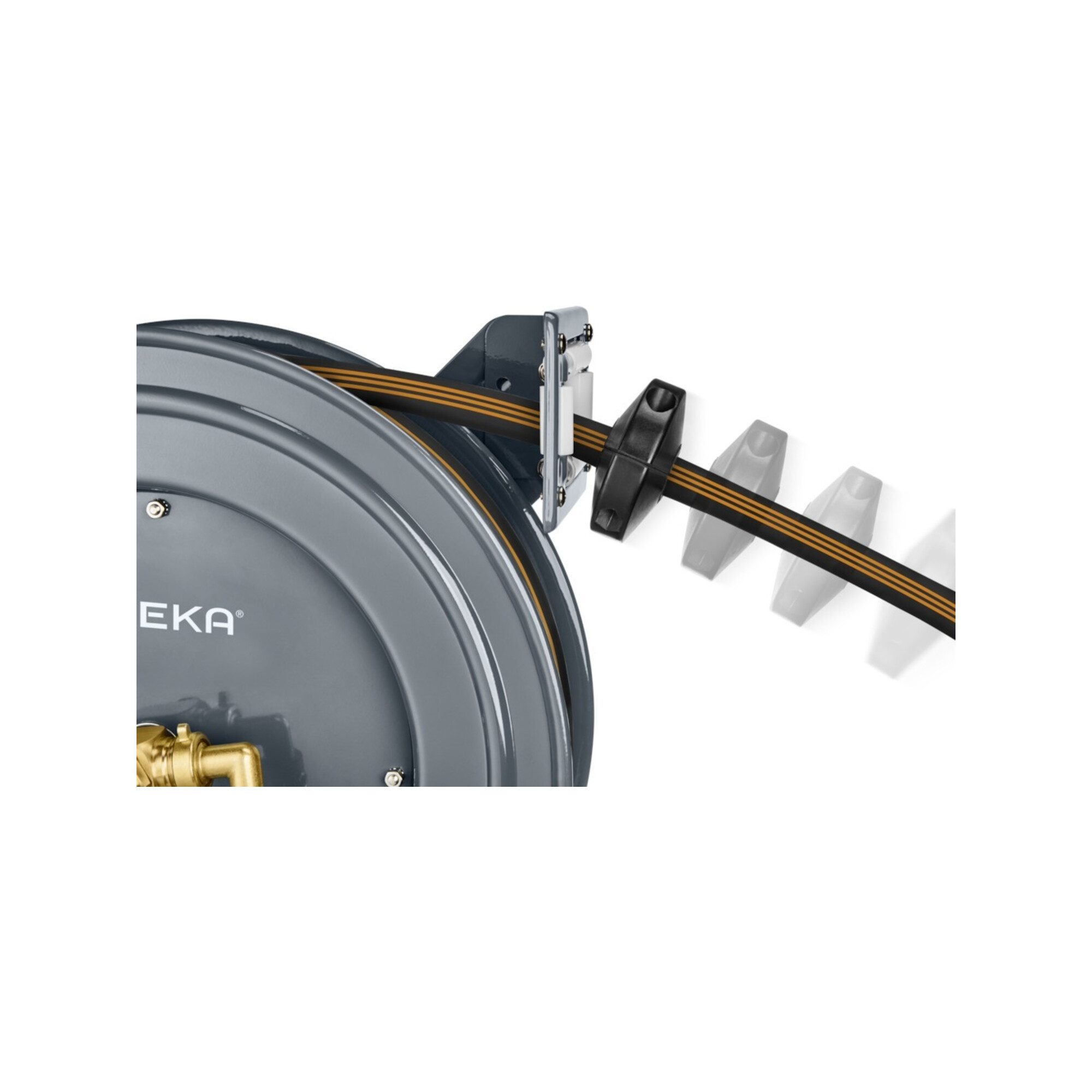 GEKA Wandschlauchhalter GEKA Schlauchaufroller plus,PA20GSK, inkl 15m-EPDM-Schlauch EURO TRIX