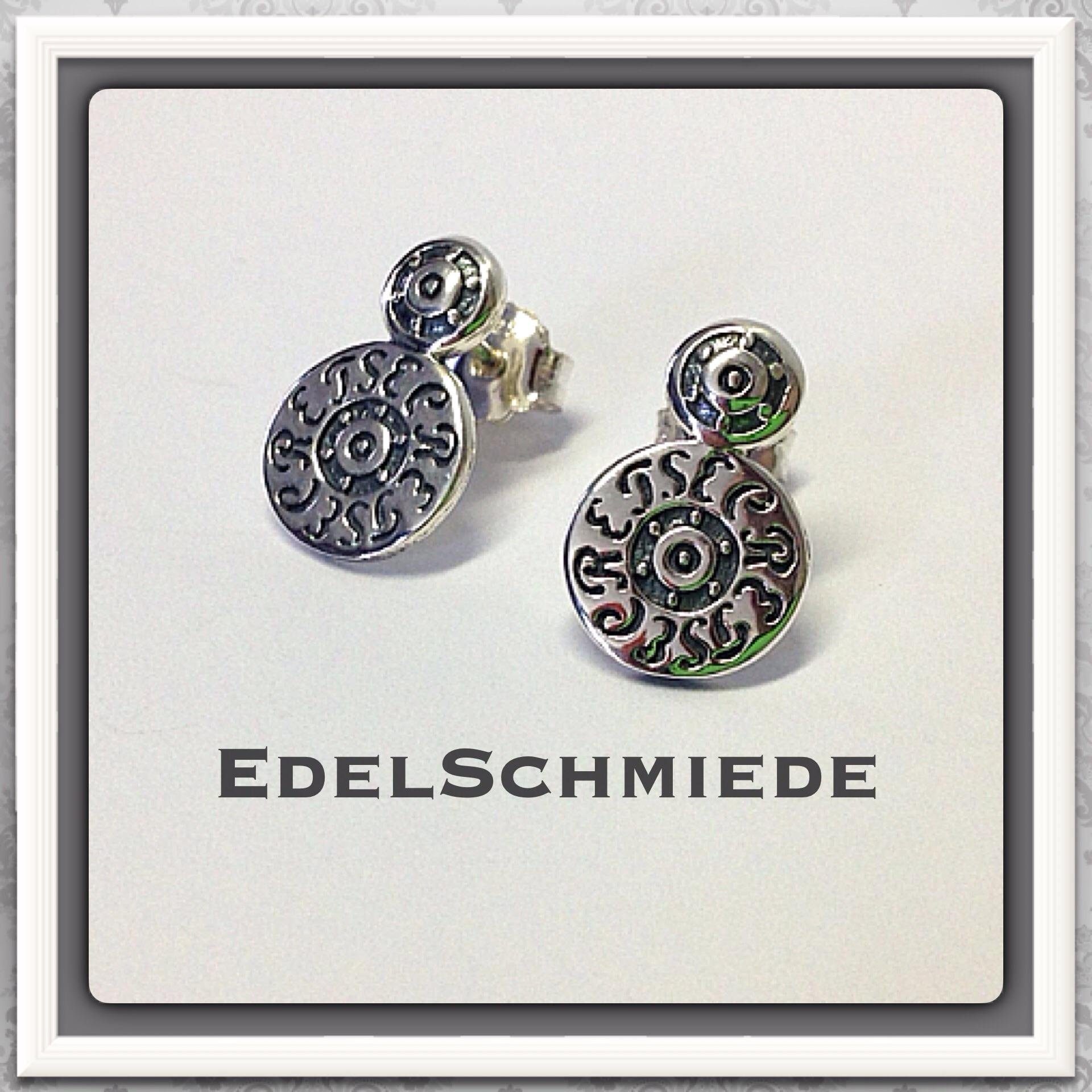 Ohrstecker-Set Ohrstecker 925 Silber - Secret - geschwärzt