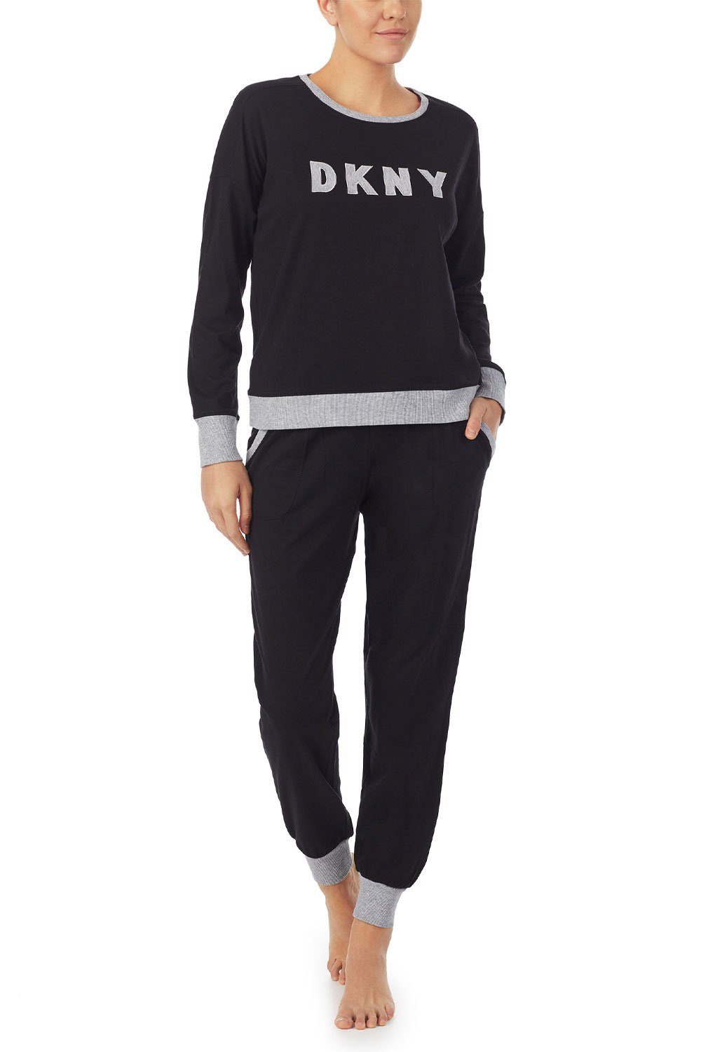 DKNY Pyjama Top & Jogger Set YI2919259 black