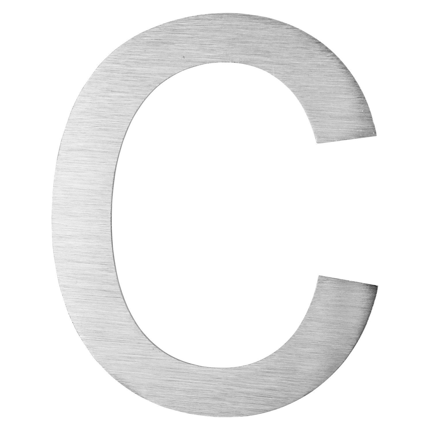 V2Aox Hausnummer Edelstahl Hausnummer Hausnummernschild Buchstabe c Schild 2D