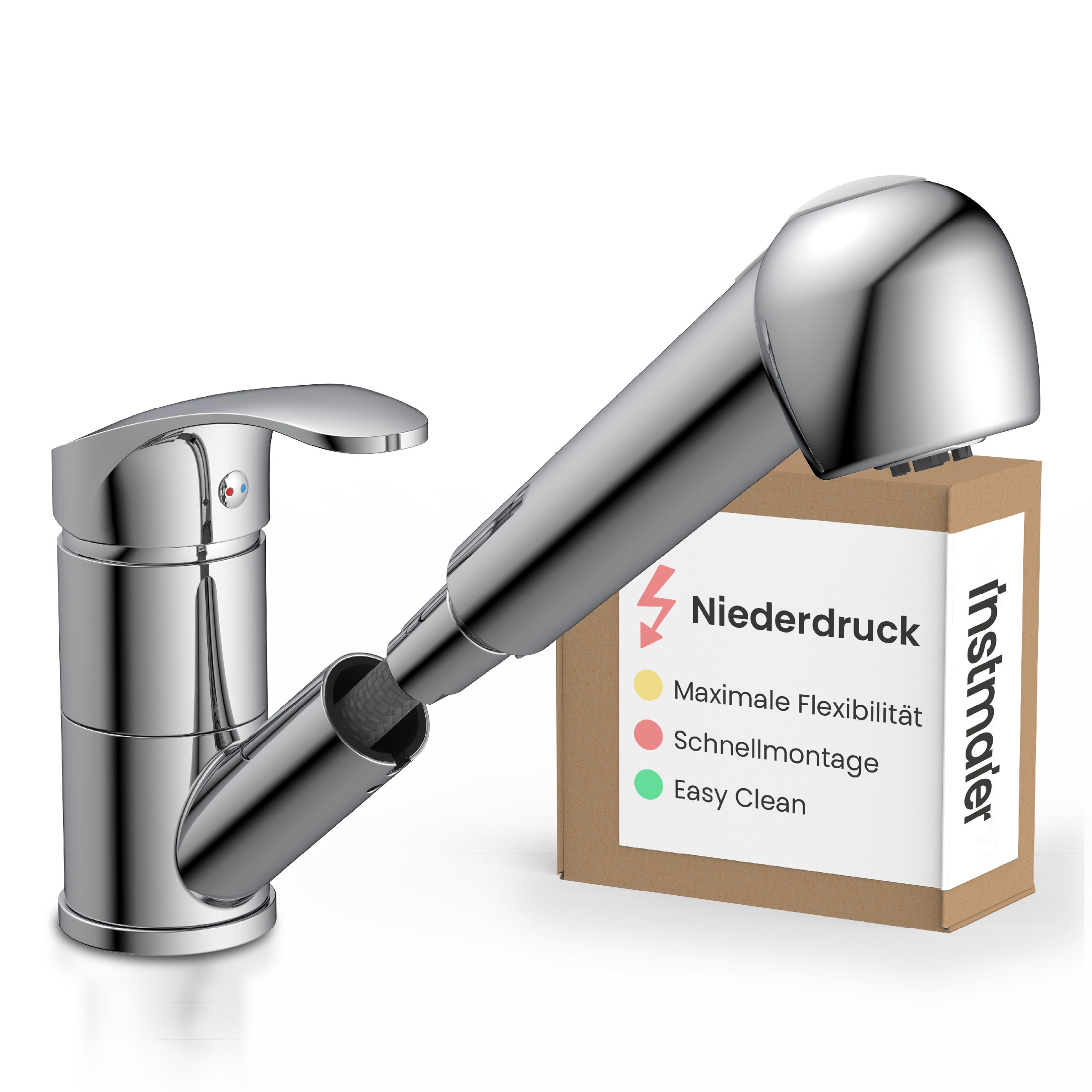 instmaier Spültischarmatur instmaier Elena, Wasserhahn Küche, Mit Geschirrb günstig online kaufen