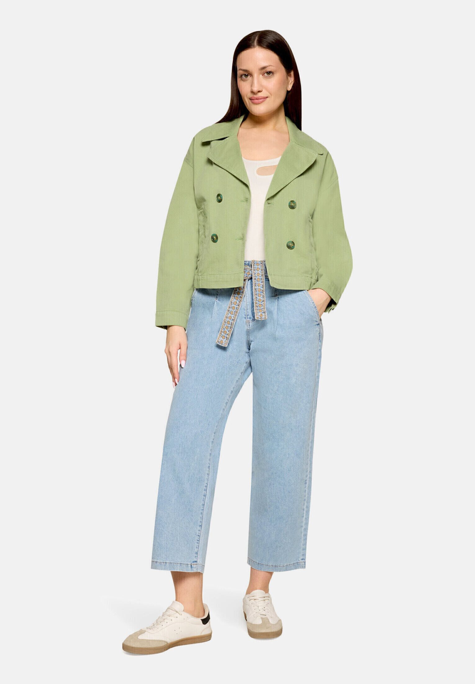 Cartoon Ankle-Jeans Damen mit Stickerei