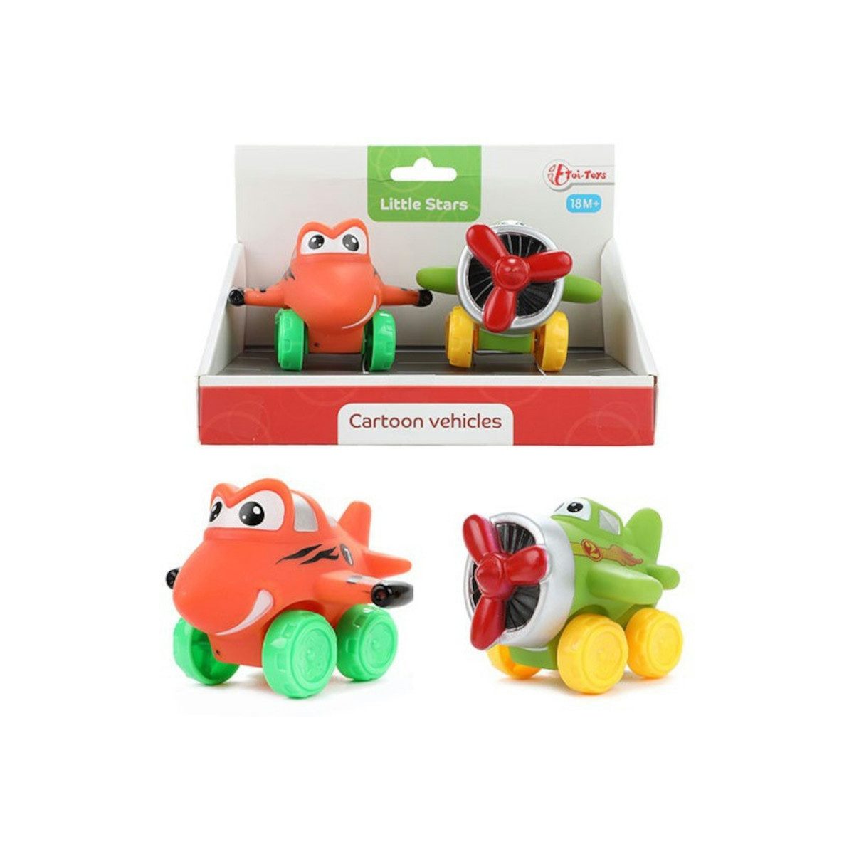 Toi-Toys Spielzeug-Auto LITTLE STARS - 2 weiche PVC Flugzeuge