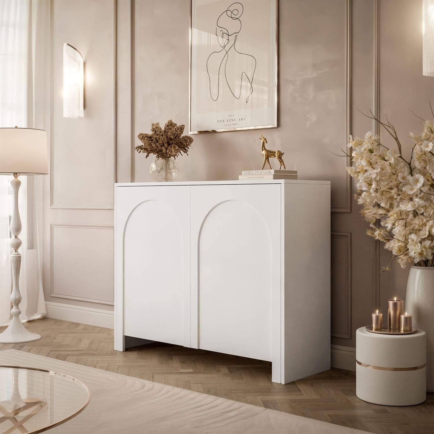 Lookway Kommode ARIADNA mit zwei Türen (1x Kommode), 104x83x35 cm – Bild 2 von 5